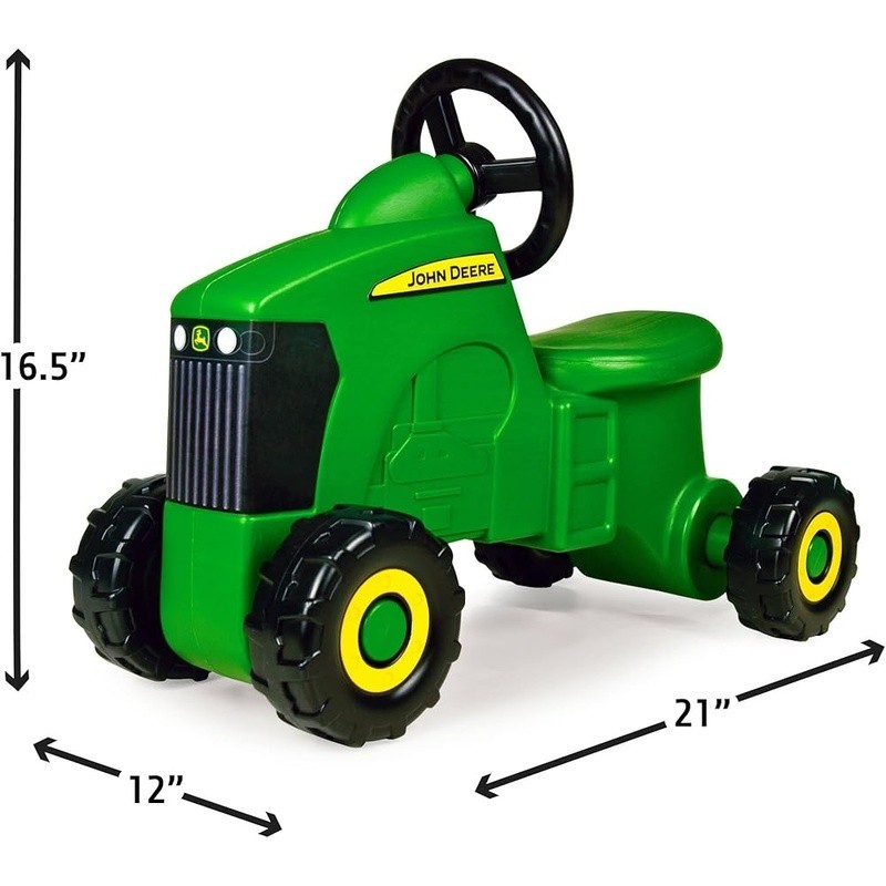 Ride On Toys Sit ‘N Scoot Activity Tractor for Kids Ages 18 Months and Up Green
