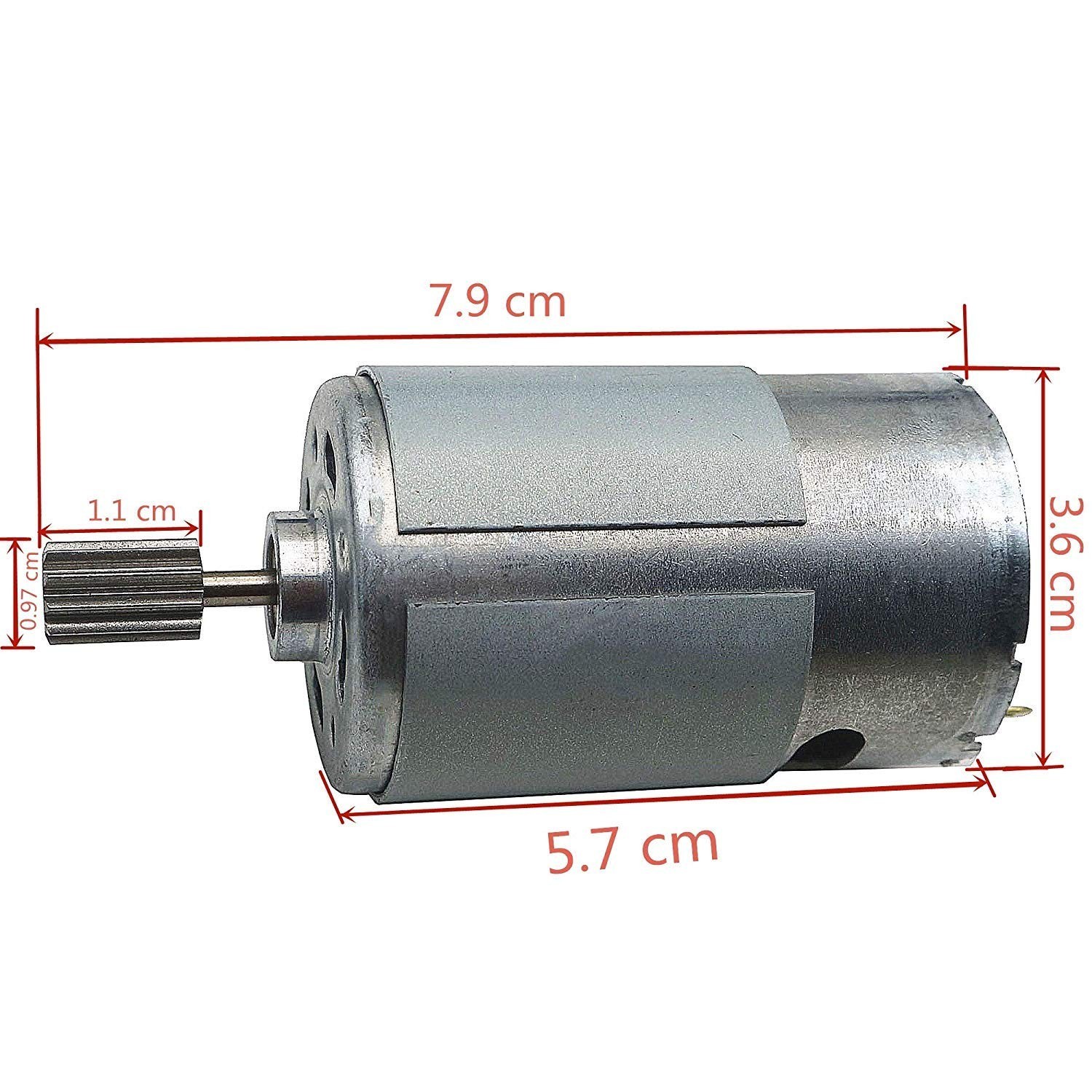 Replacement RS555 30000RPM Electric Motor with Gears for Kids’ Ride-On Toys
