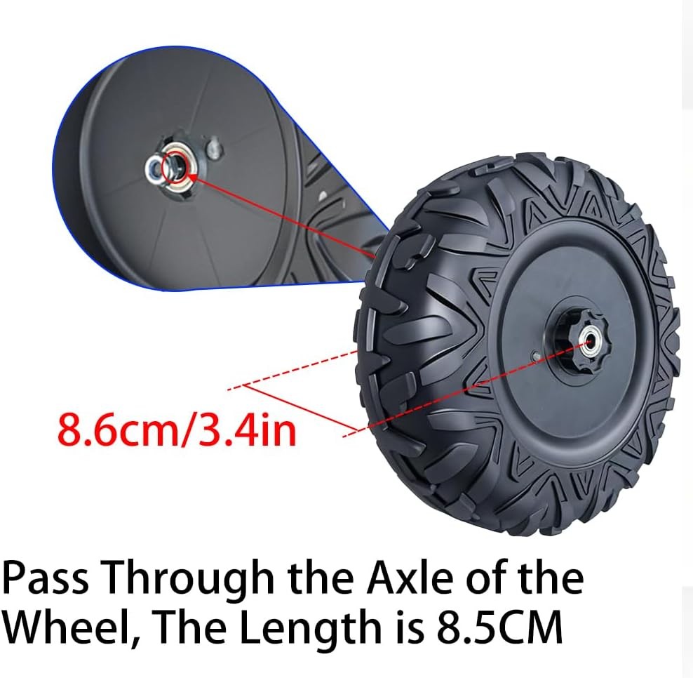 2Pack 33CM/13” EVA Solid Compound Tire Power Wheels Ride on Car ﻿Alligator