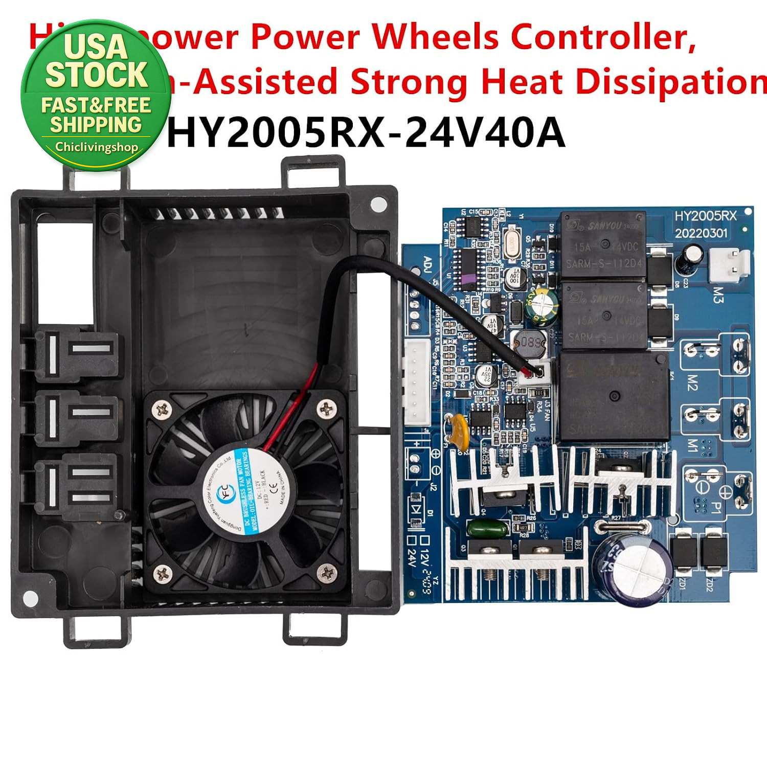 24 Volt Wire Harness Conversion Kit for Kids Ride on Toys Power Wheels DIY