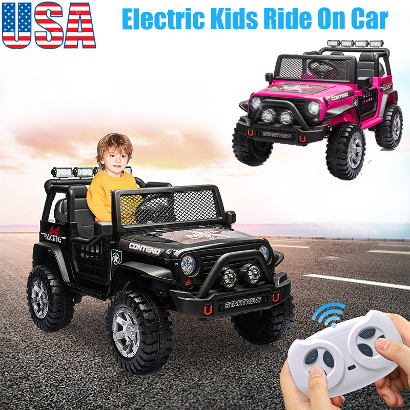 12V Electric Kids Ride On Car Toy Jeep Battery Powered w/ Remote Control & MP3