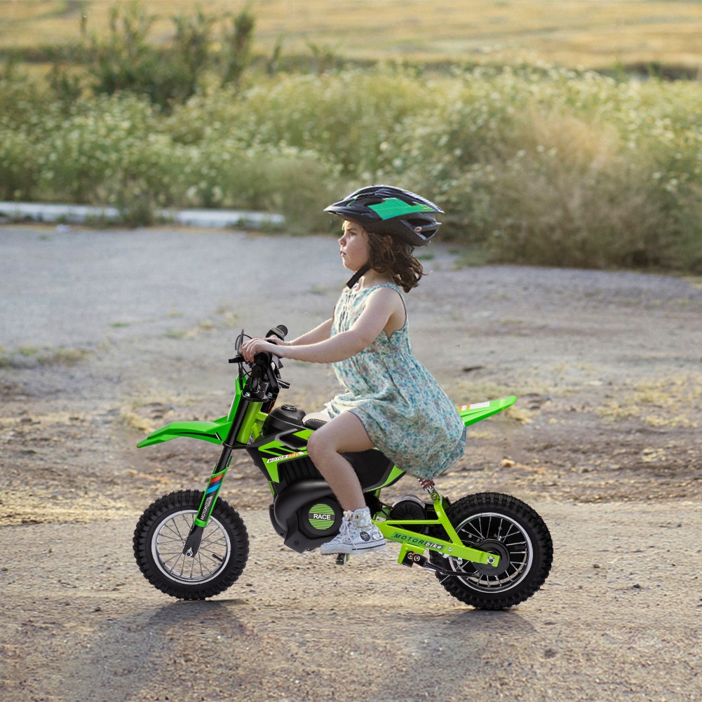GARVEE 24V Electric Dirt Bike,250W Motor, 12″ Tires,22KM/H,Rear Shock Absorption