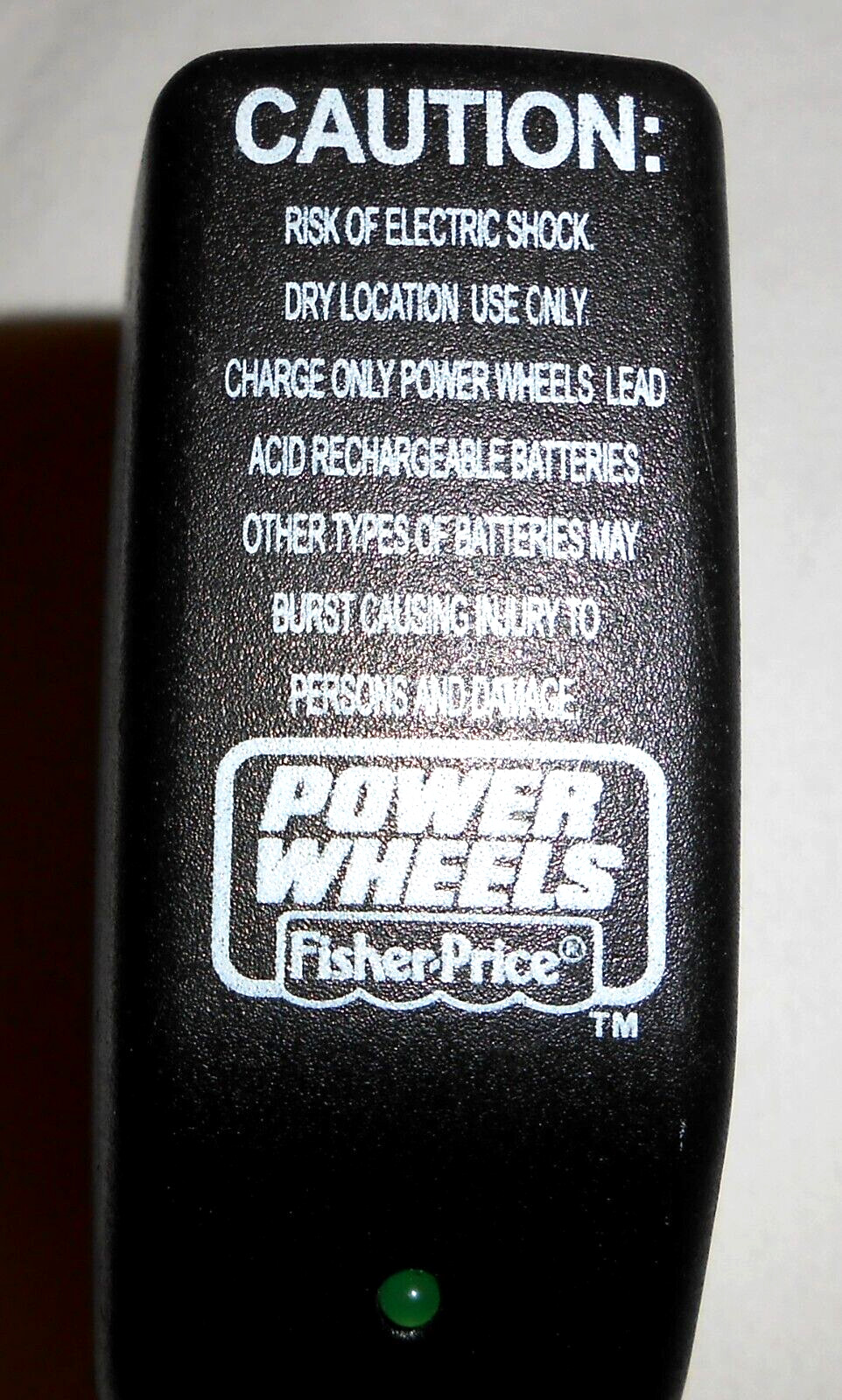 Genuine Original Fisher Price 12V Power Wheels 1200mA Battery Charger 00801-1480