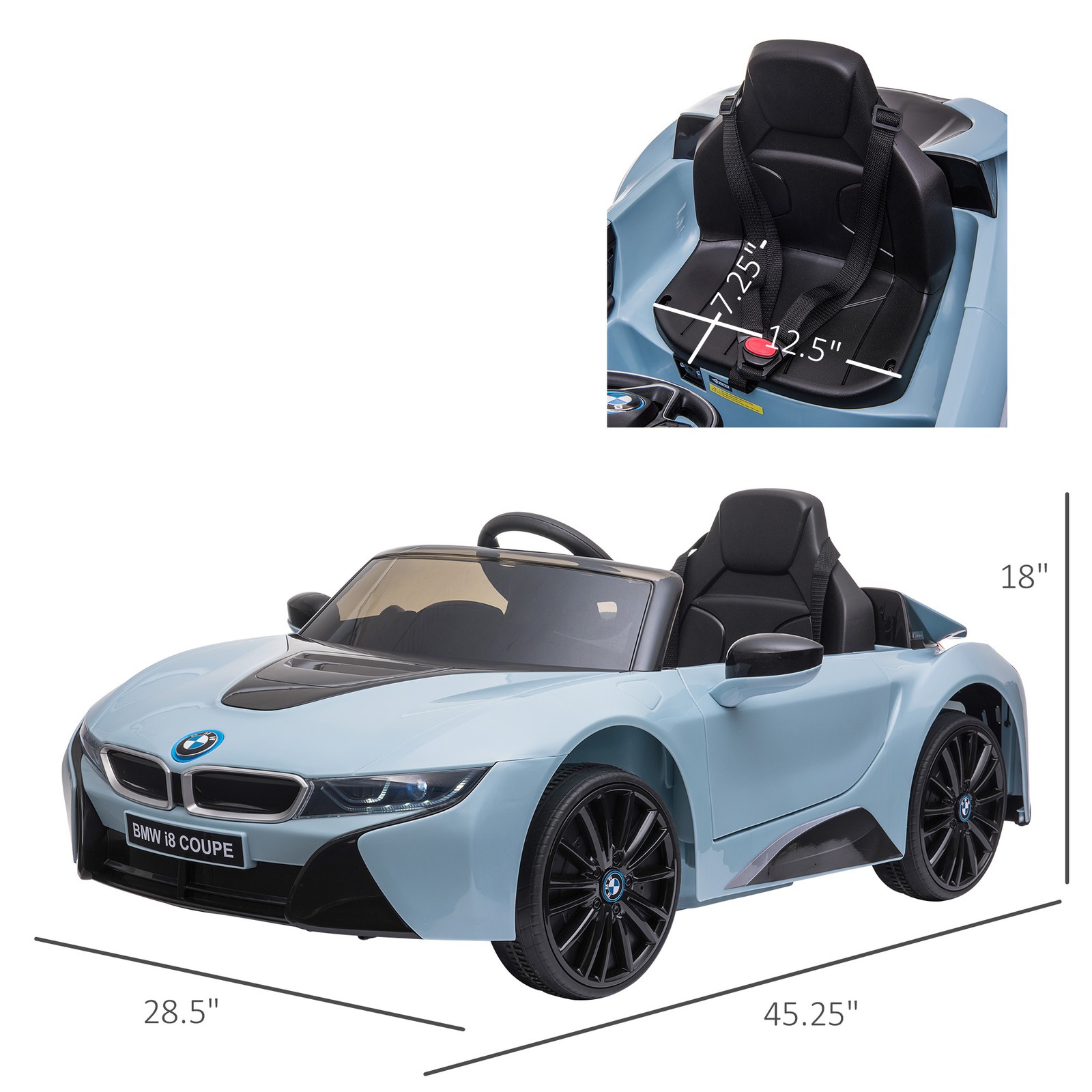 Licensed BMW I8 Coupe 6V Electric Kids Ride-On Car