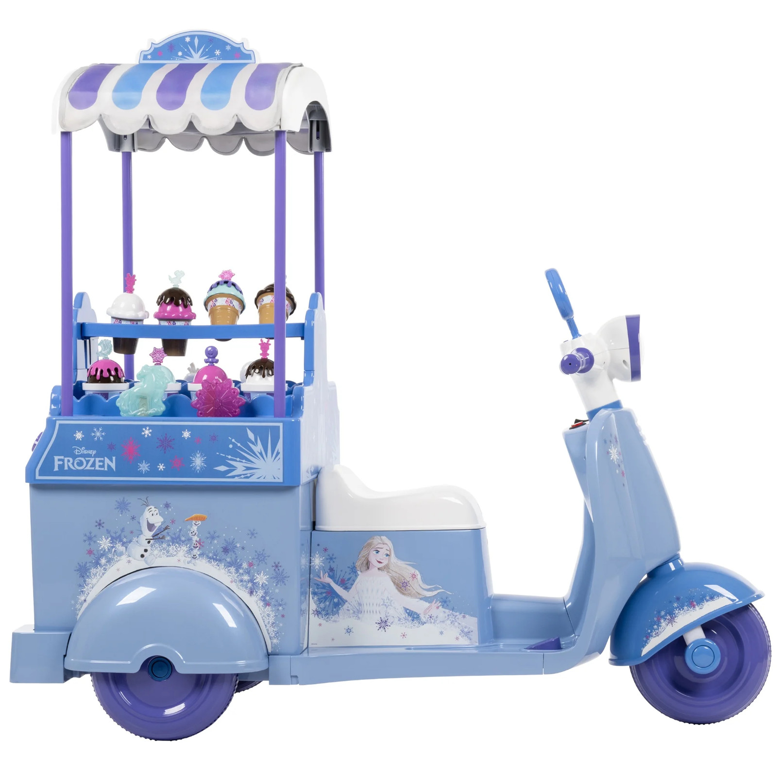 Frozen Ice Cream Cart, Battery Ride-On Toy, Ice Cream Toys