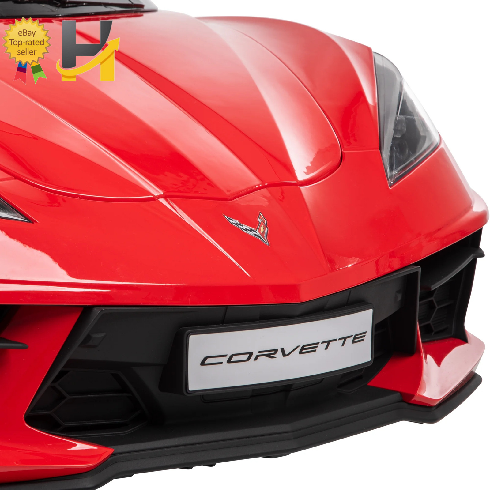 12V Corvette Stingray Battery Powered Ride-On Car Children Ages 3+ Sounds
