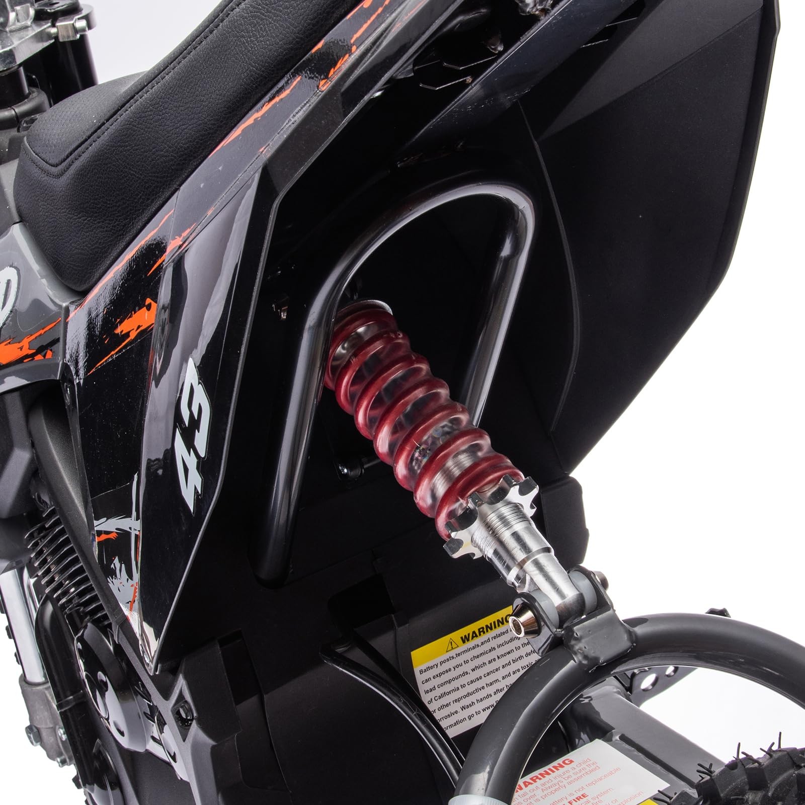 36V Ride on Dirt Bike Electric Battery-Powered Motorcycle, 350W Brushless Motor,