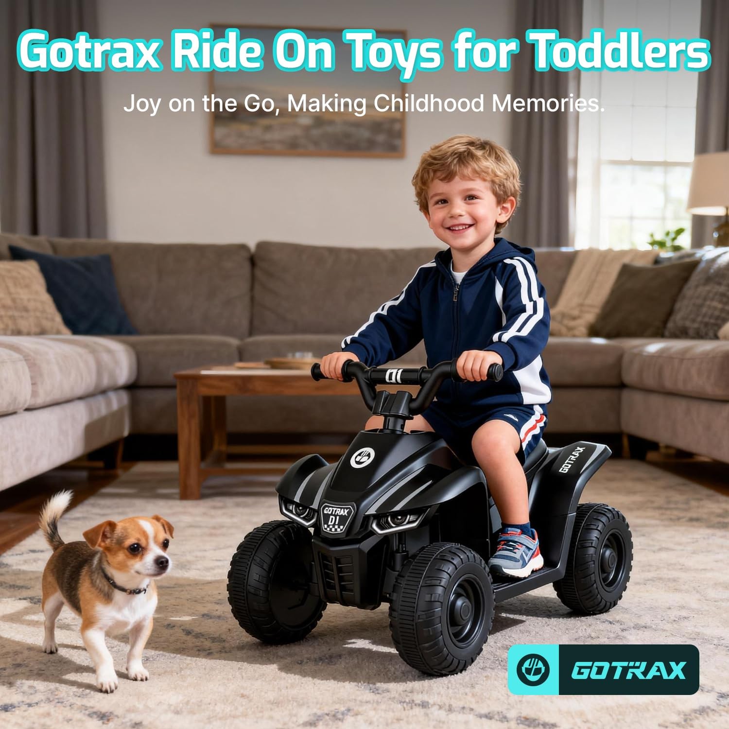 RT1 Ride on Toy Toddler 12V Battery Forward Reverse Electric ATV Car