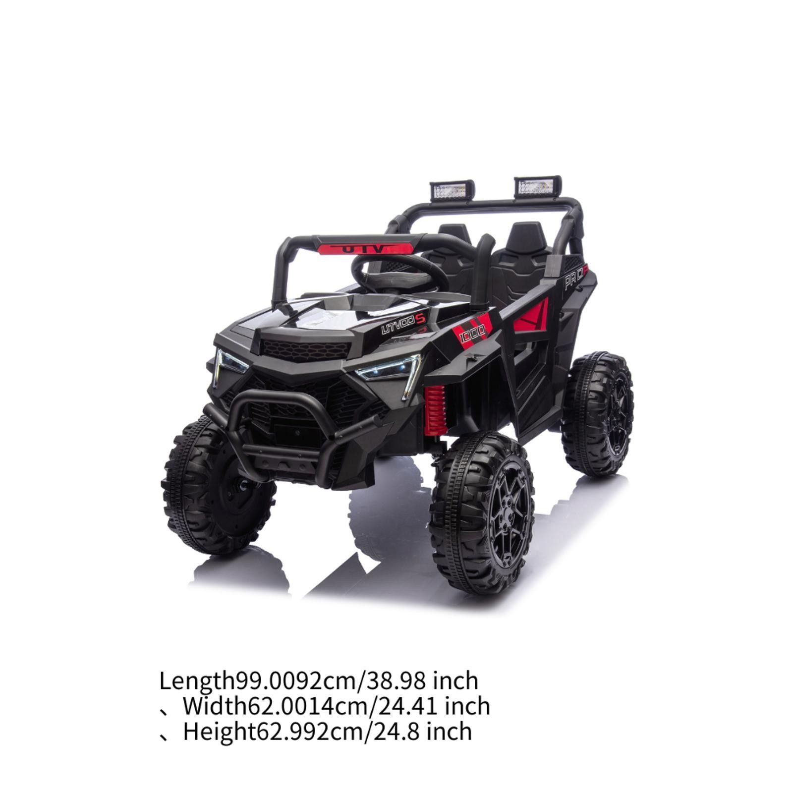 24V Kids Ride UTV Electric Toy Car with Wireless Remote LED Lights for