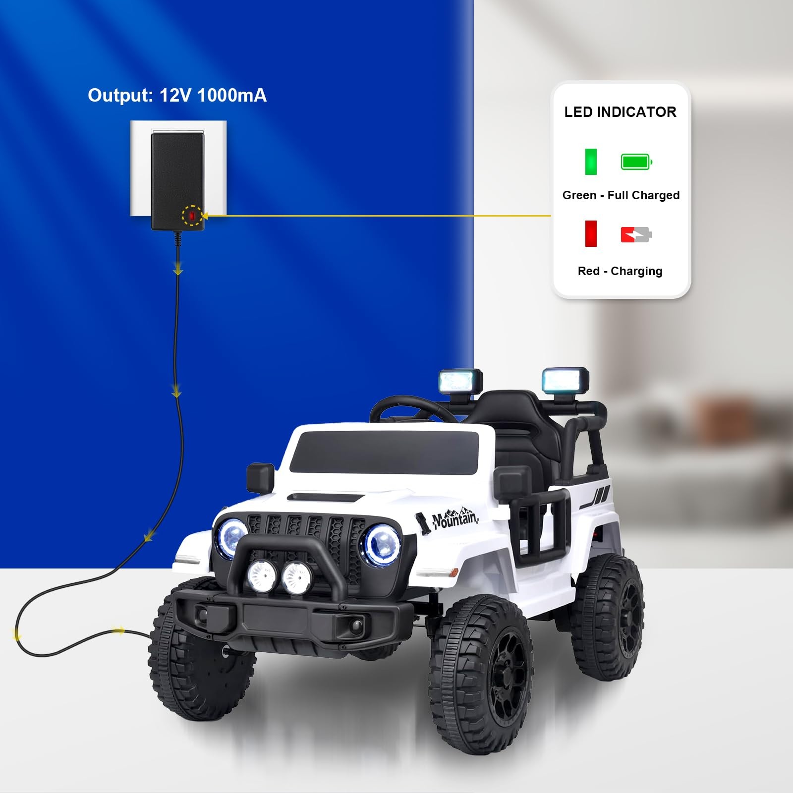 12V Battery Charger for Ride On Toys Kids Car Best…