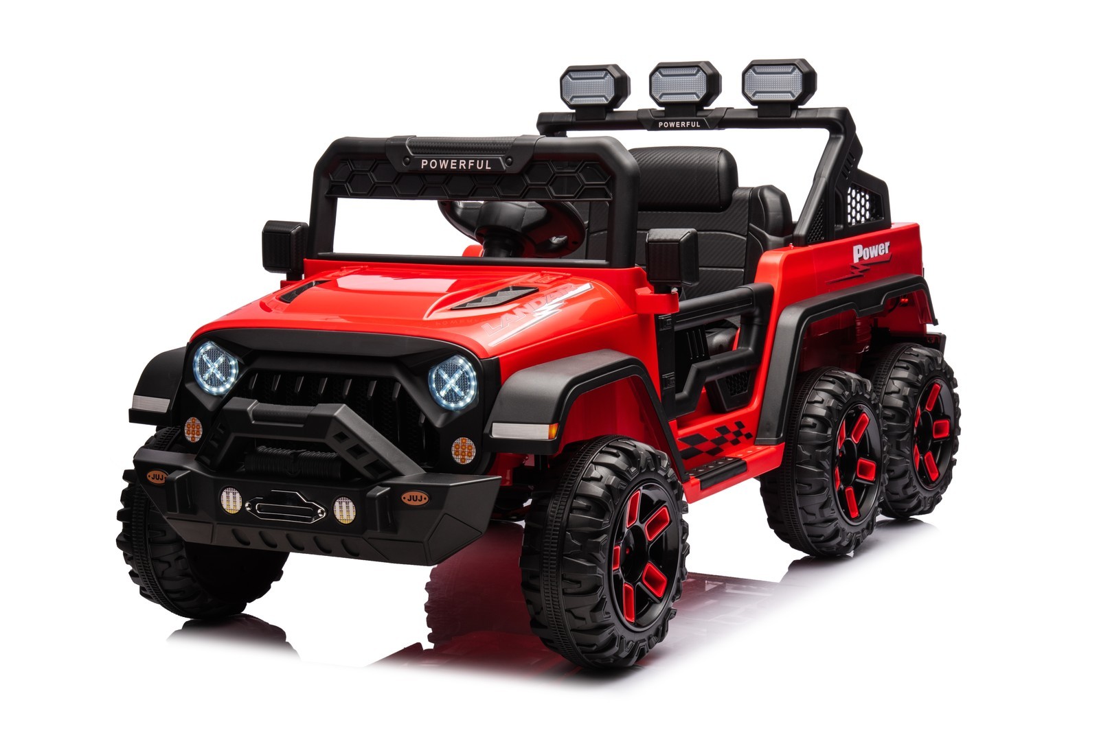 24V 6-Wheel Kids Ride On Car with Remote, Power Wheels Electric Vehicle 99 lbs