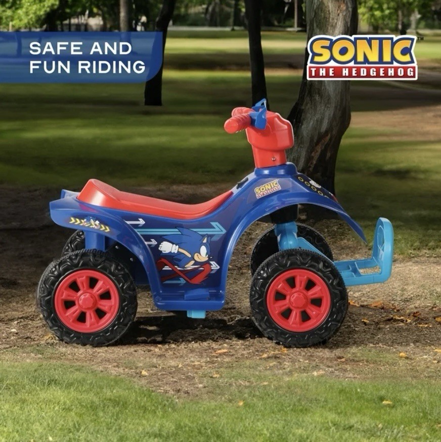 Sonic The Hedgehog Vs Shadow 6V ATV Ride-On Ages 2-6 New