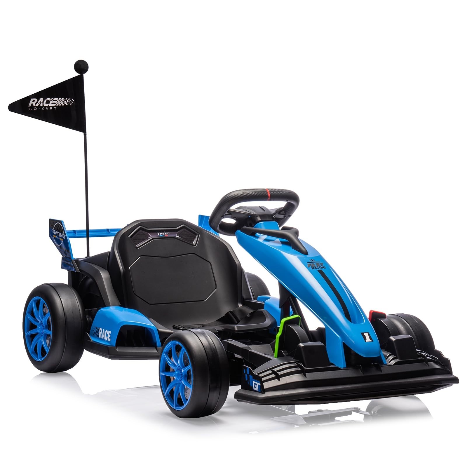 24V Electric Go Kart for Kids Drift Kart Outdoor Race Car Ride on Toy Drifting