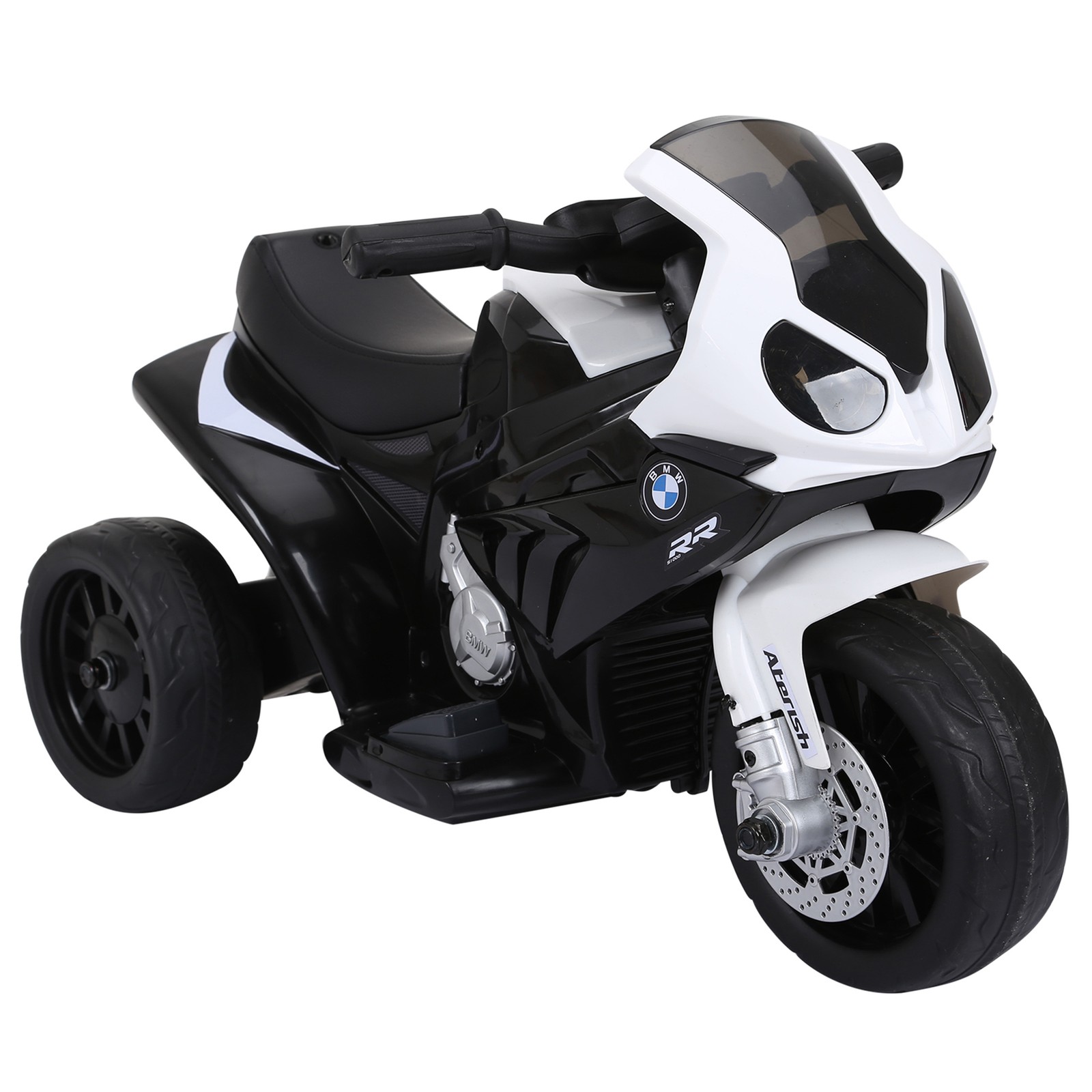 6V Kids Motorcycle Licensed BMW with Headlight, Music, Black