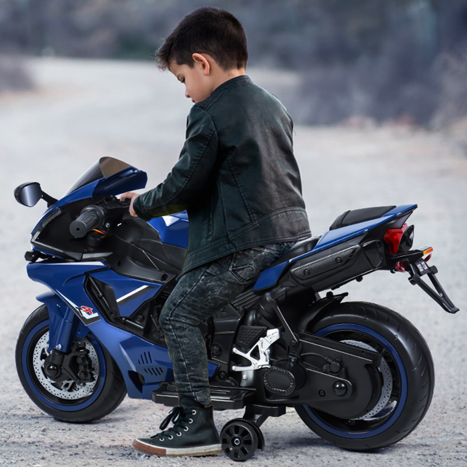 Electric Dirt Bike Electric Motorcycle Ride-On 12V E-MoutainBike 9MPH