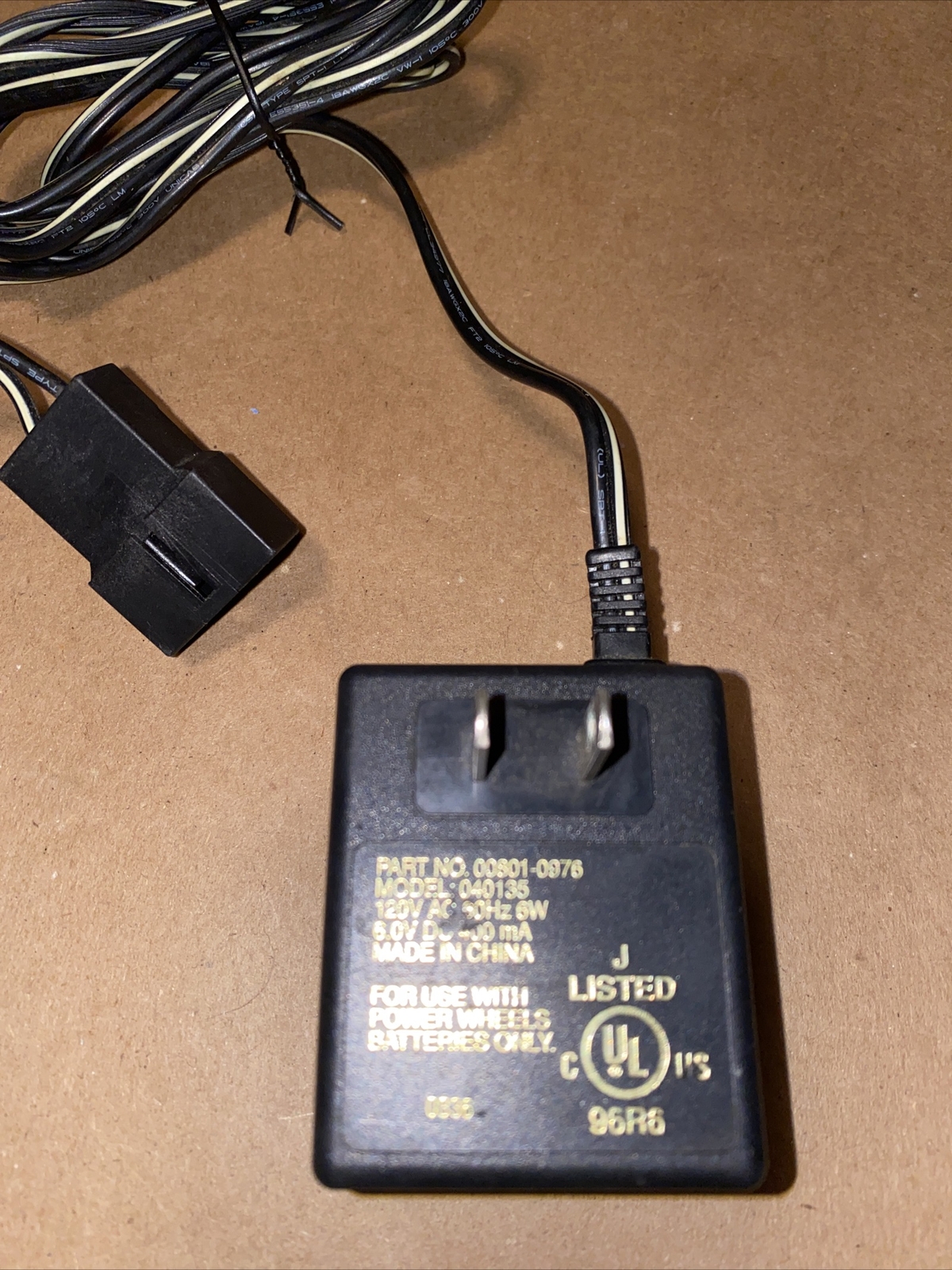 Genuine Power Wheels 6V Battery Charger 00801-0976 Fisher Price OEM Ride On