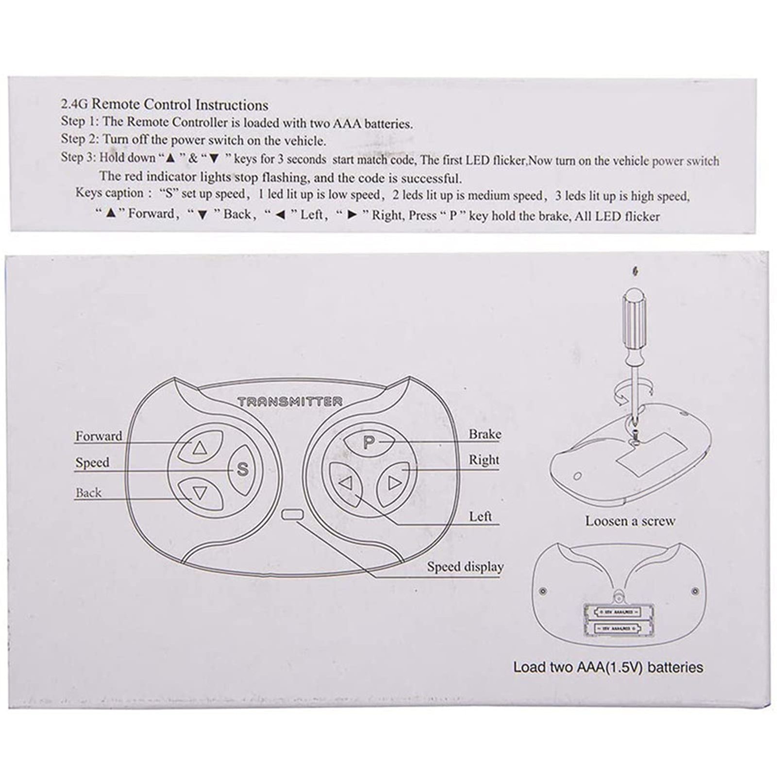 2.4G Bluetooth Remote Control and JR1930RX-2-24V Receiver Kit Kids Powered