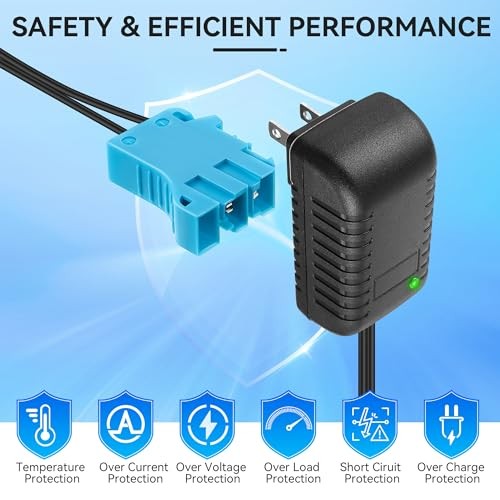 12V Ride On Toy Charger with LED Indicator, 12V Battery Charger