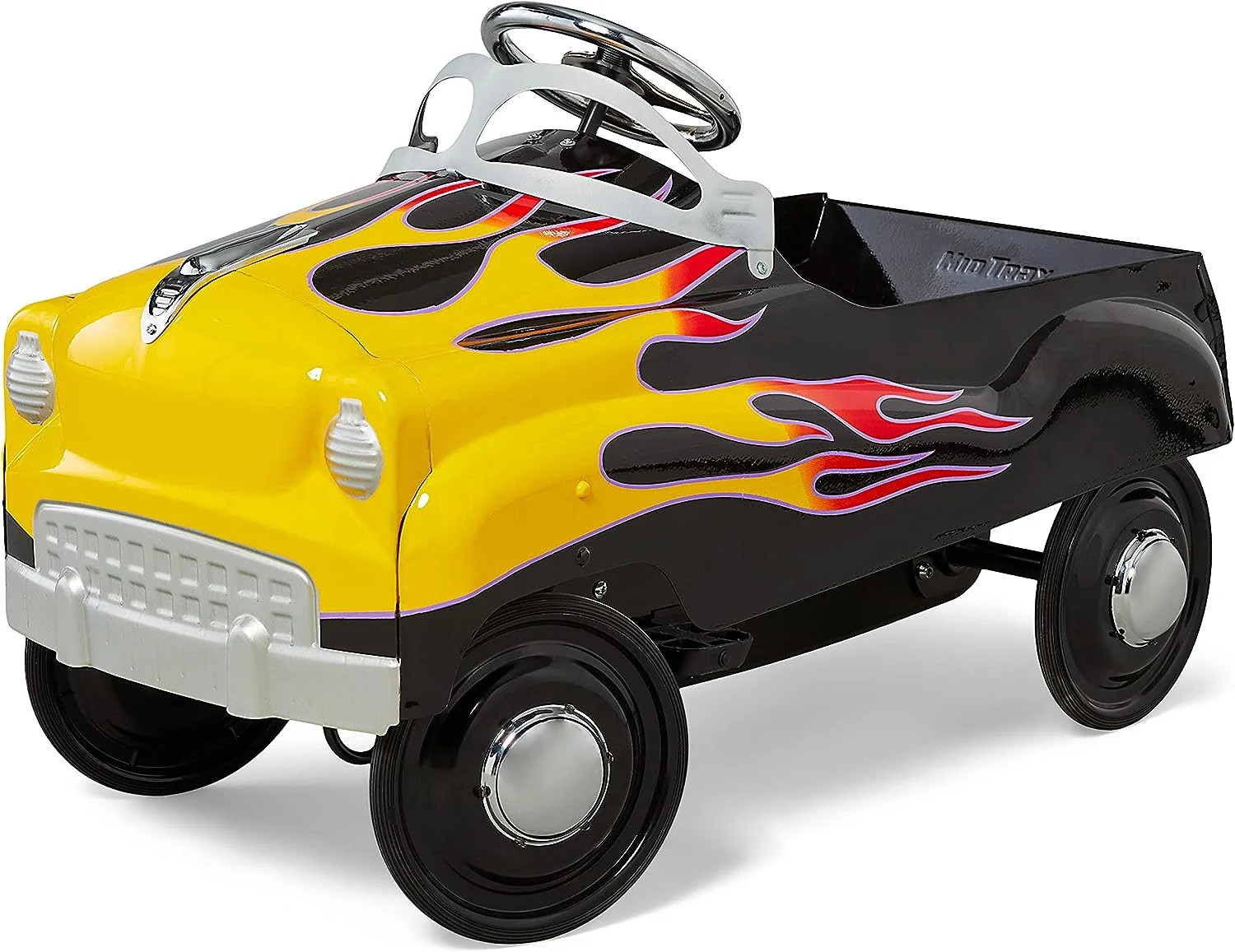 Kids Pedal Car Toddler Steel Ride On Toy Police Fire Truck Choose Your Color