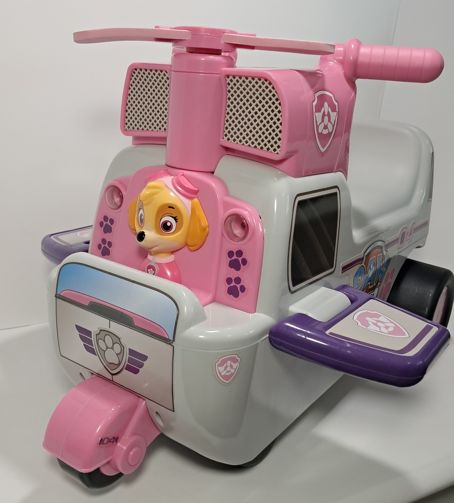 Paw Patrol Skye High Flying Helicopter Ride On Toy Music, Sounds & Lights JAKKS