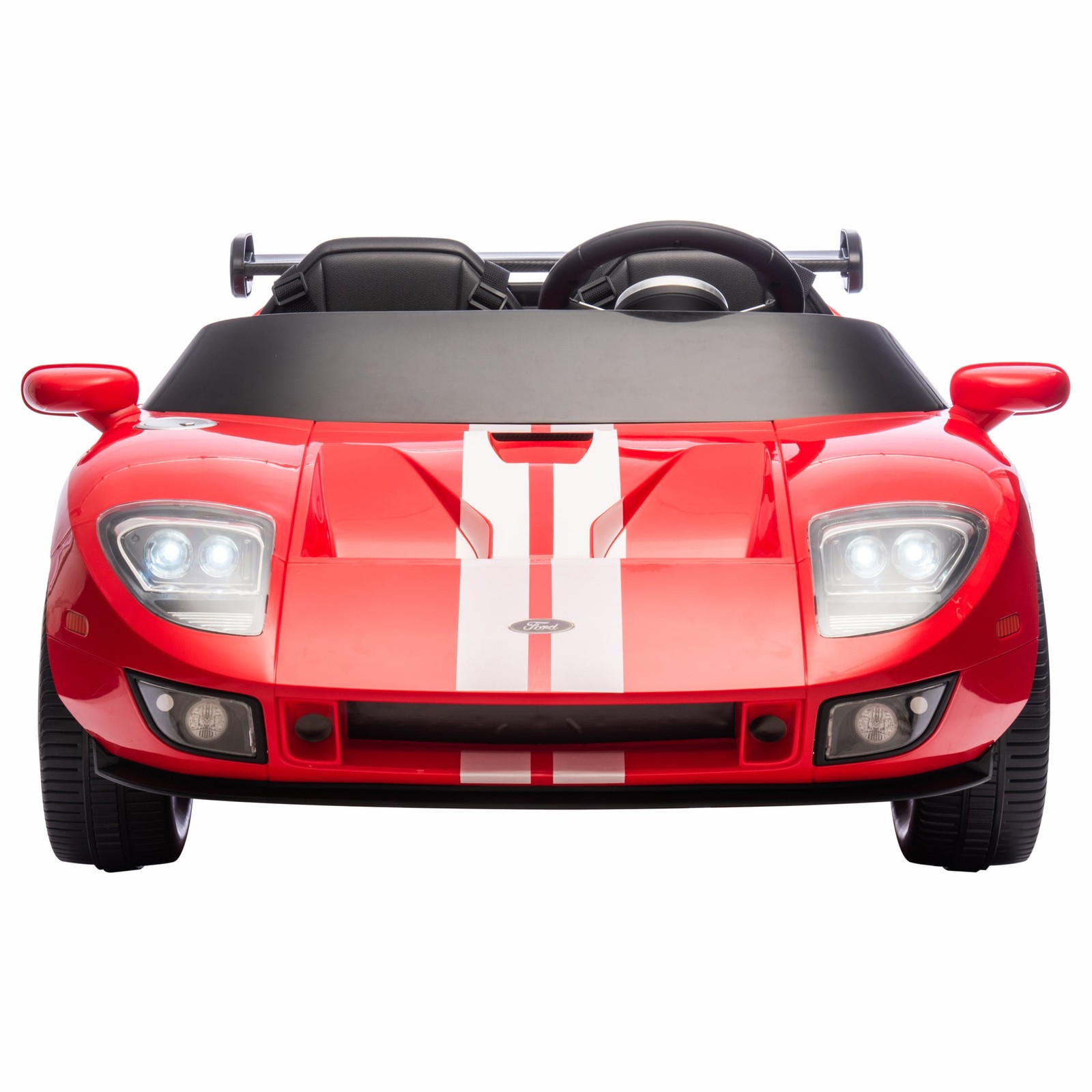 Hyper 12V Ford GT Convertible, Battery Powered Ride on Toy for Kids Ages 3+, Red