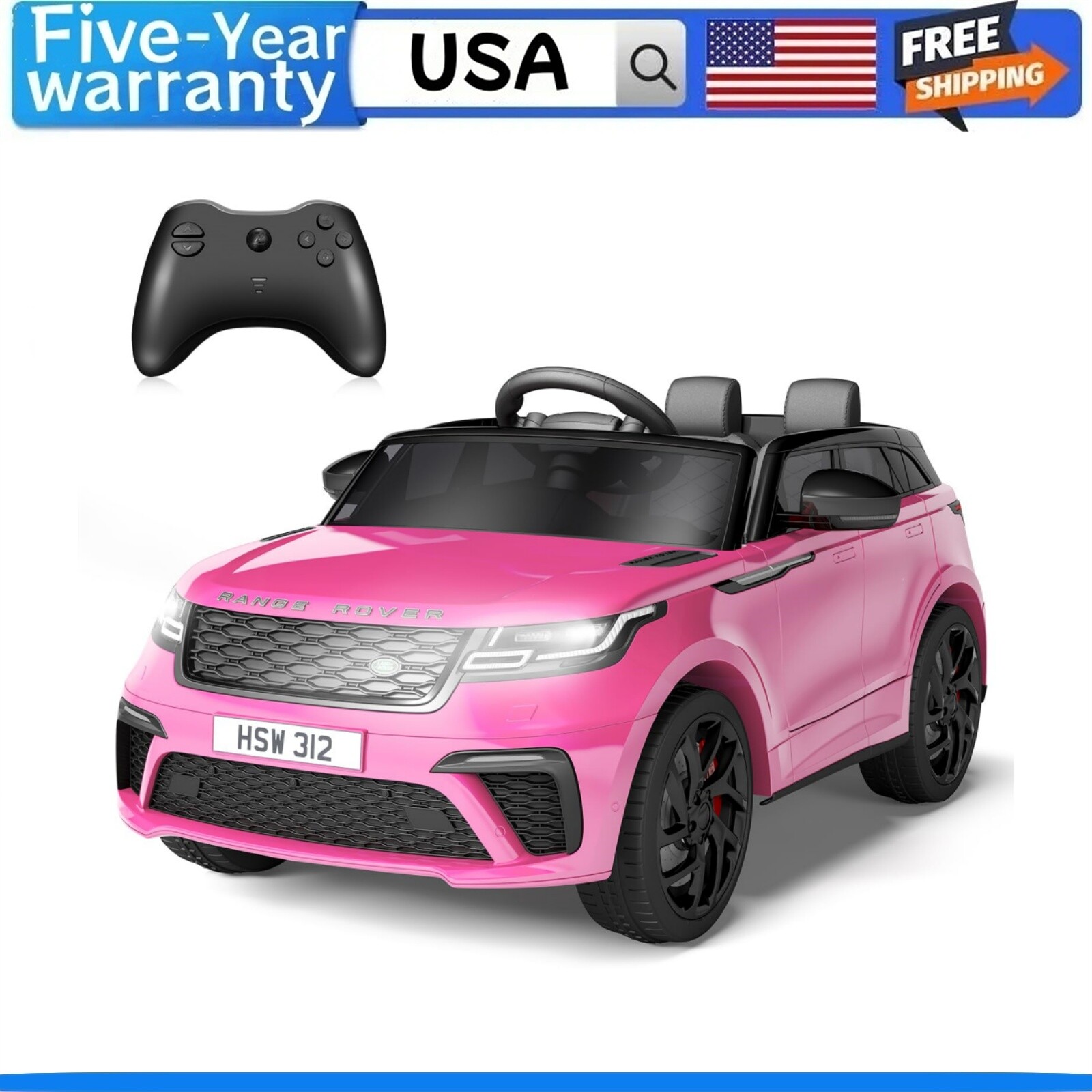 🔥Kids Ride On Car with Remote Licensed Land Rover Kids Electric Car for Kids 3-