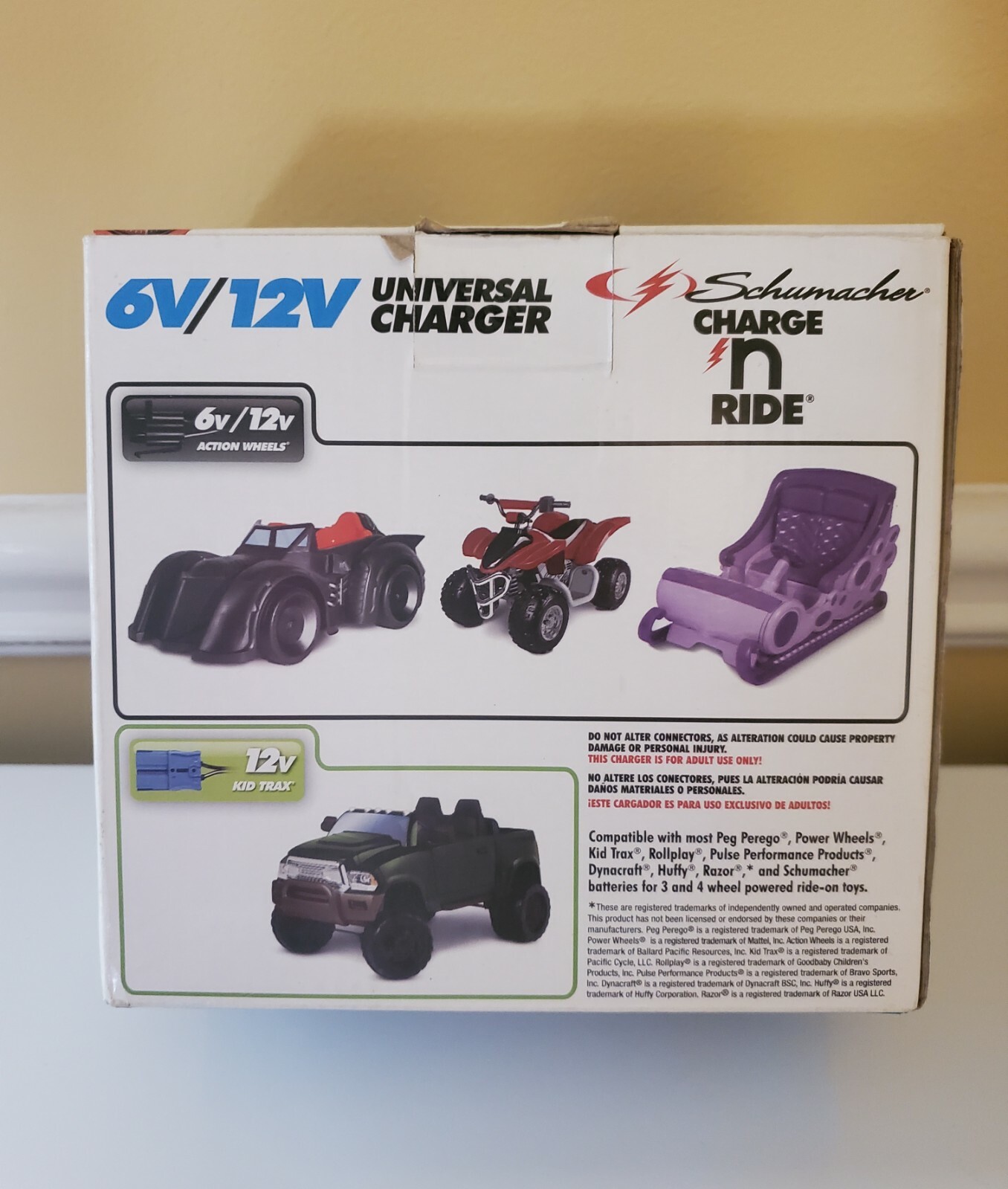 Schumacher Charge N Ride 6V 12V CR5 Fast Battery Charger for Ride On Toys