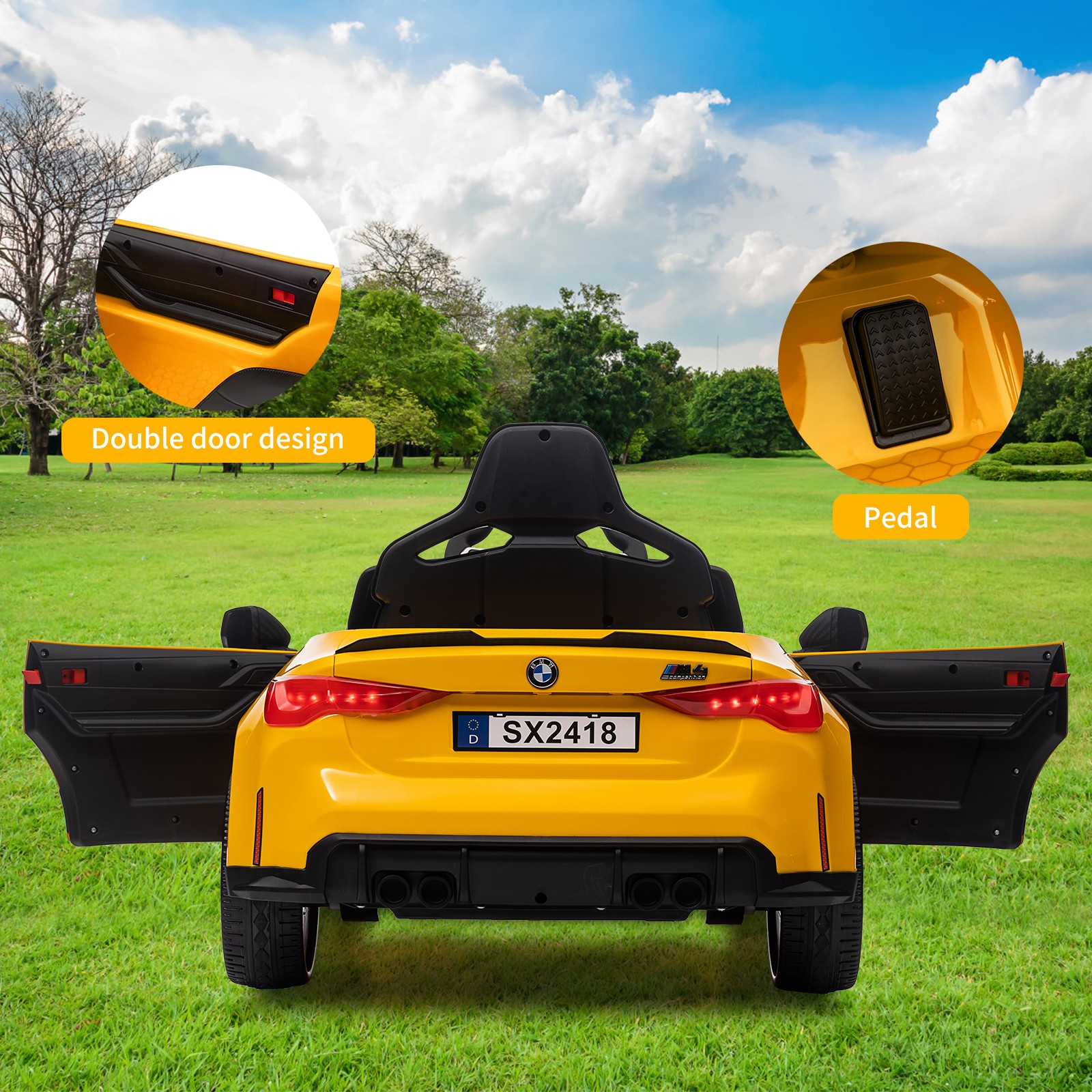 Toddler Electric Vehicle,Kids Ride On Car with Remote Control,for 37-83 Months