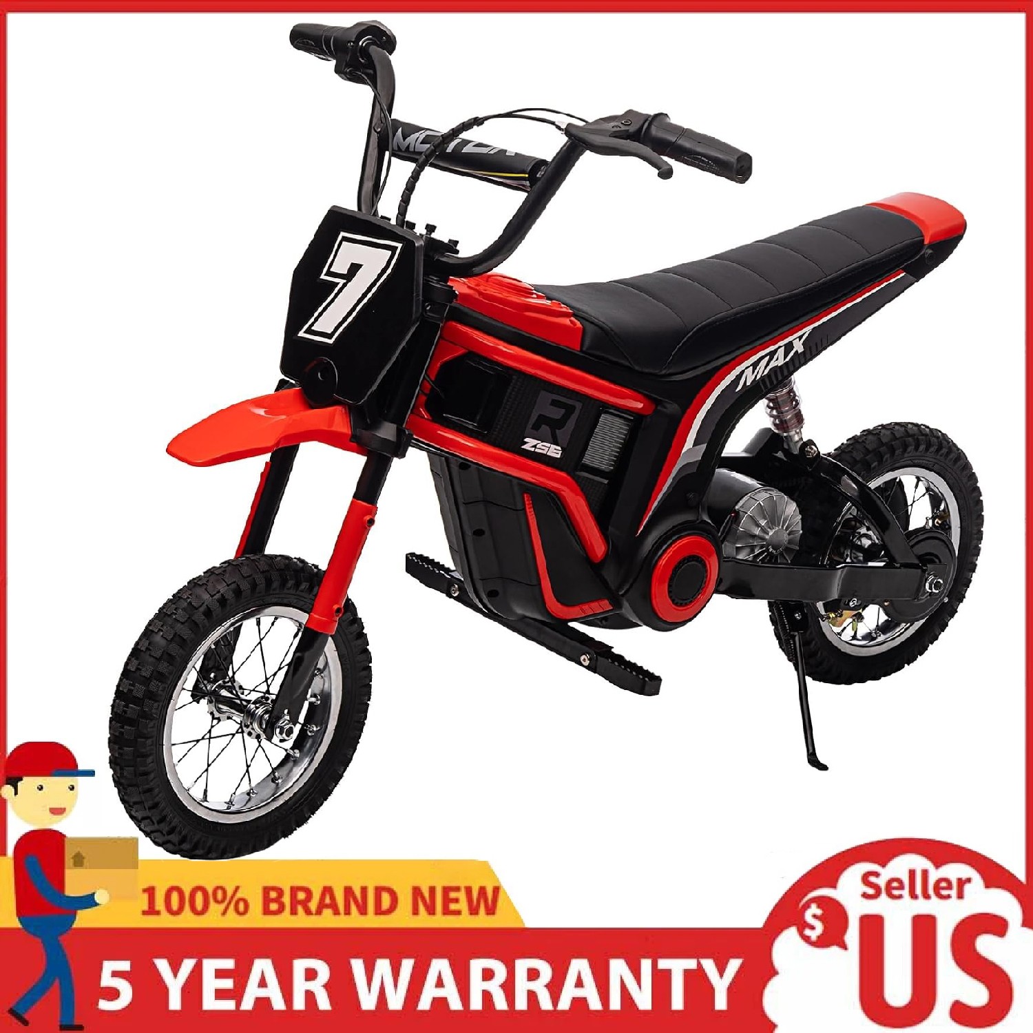 Kids 24V Electric Dirt Bike Off Road Bike Ride On Motorcycle Motocross 2 Speeds