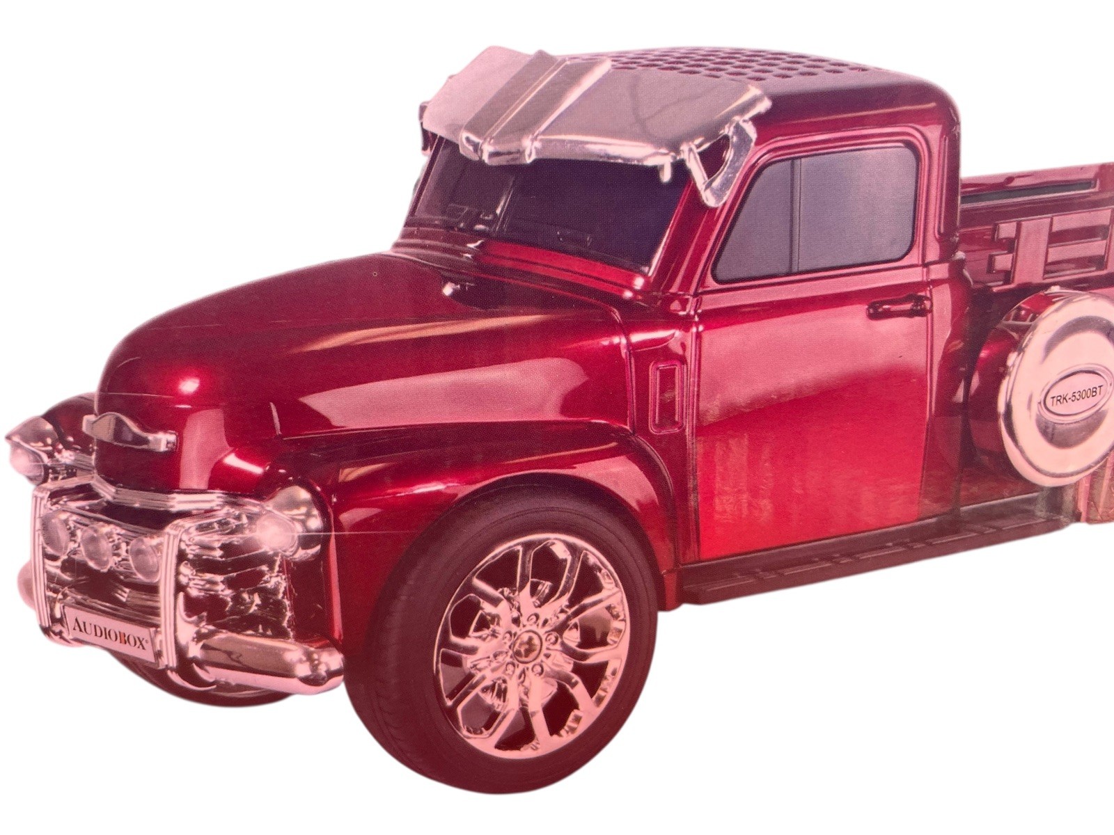 New -FM Radio -Bluetooth Speaker-Red Truck – RED TRK-5300BT Rechargeable Battery