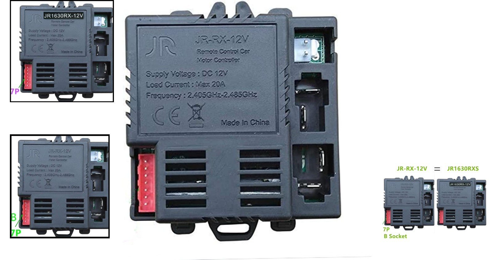 Durable Bluetooth Control Box for Electric Ride-On Cars – Size Large Replacement