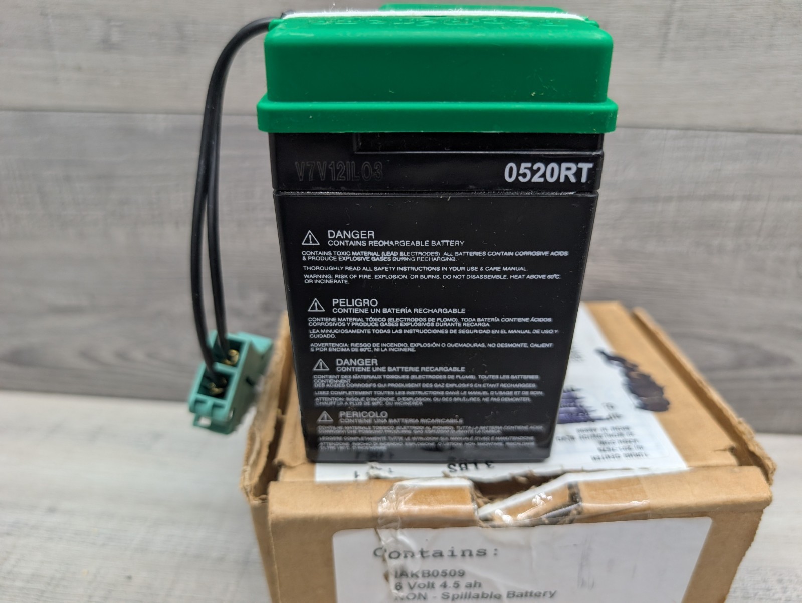 New 6V, 4AH Battery for Peg Perego Ride-On Toys 6 Volt. RT640