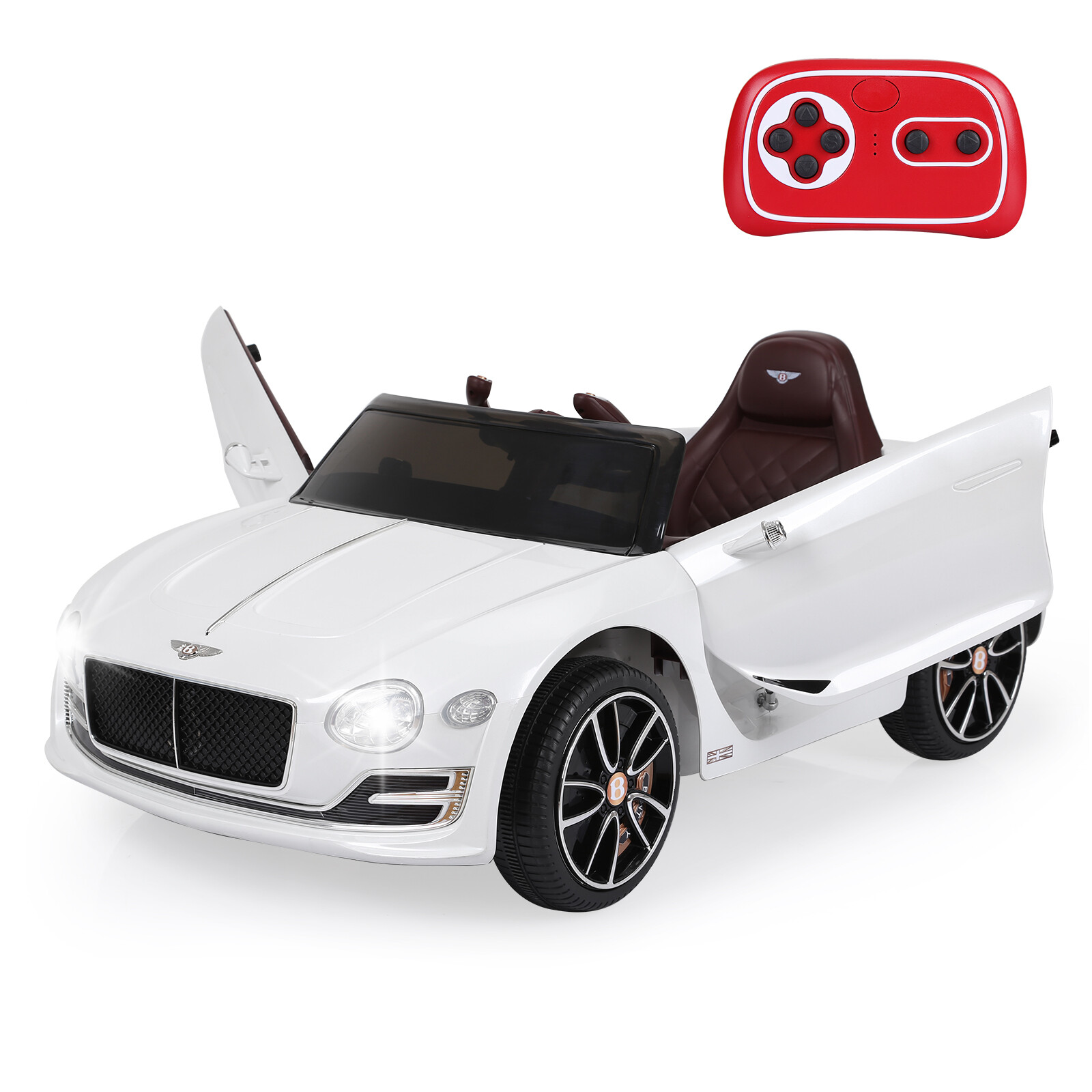 12V Kids Ride on car LICENSED Bentley Style Car Vehicle Toys Remote Xmas Gifts