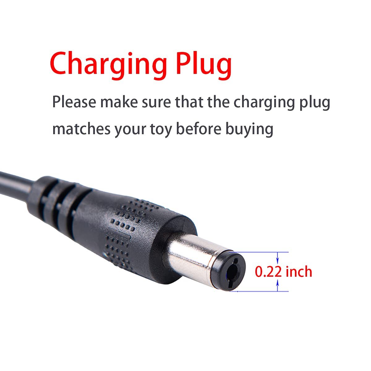 6V Charger for Ride on Toys 6V Battery Charger for Kids Ride on Car 6 Volt Ch…