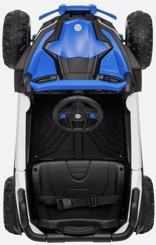 Kids Battery Powered Ride-On UTV Off-Road Buggy Car w/ Remote Blue/Black/White