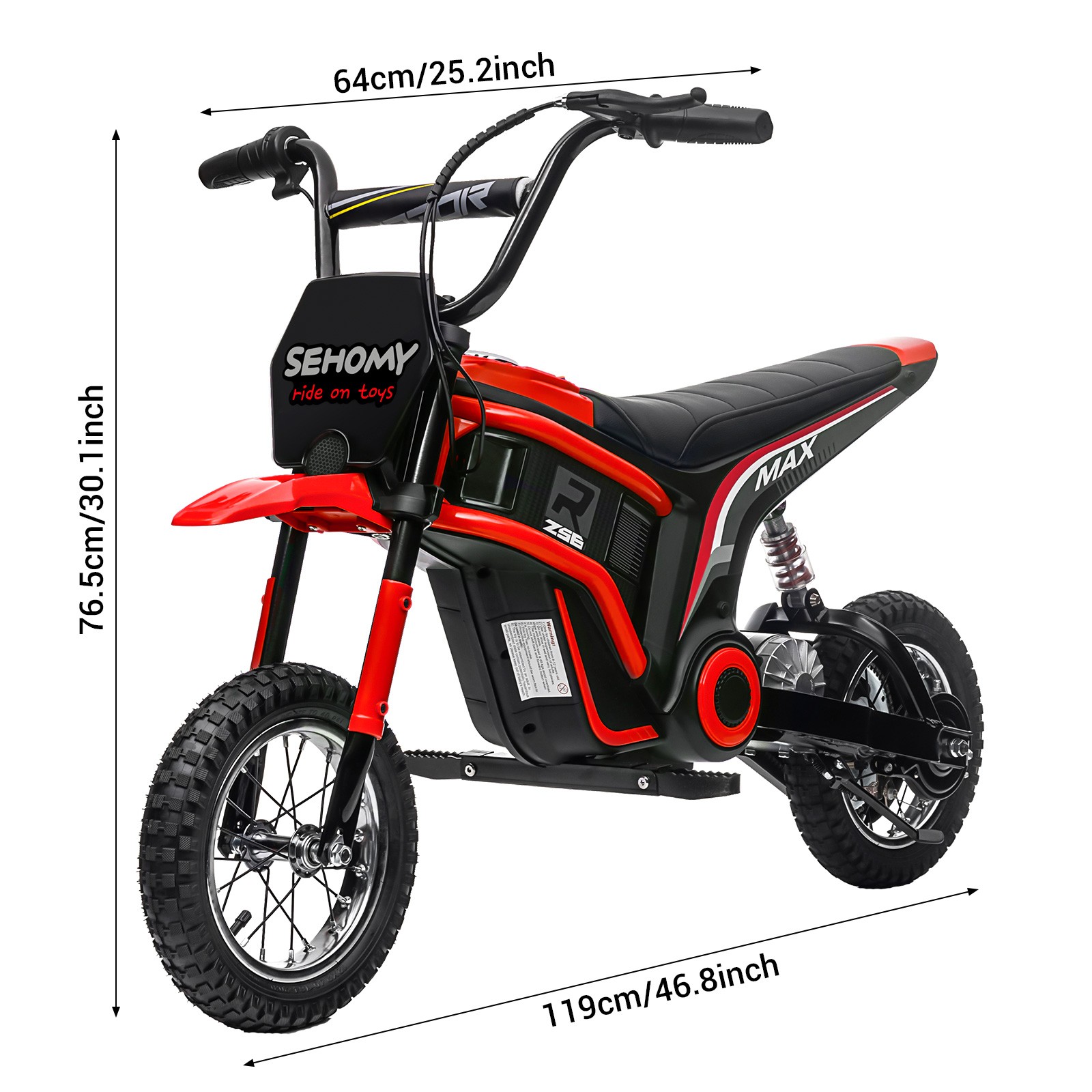 24V 350W Electric Dirt Bike Off-Road Motorcycle For 8+ Kids Motor Pneumatic Tire