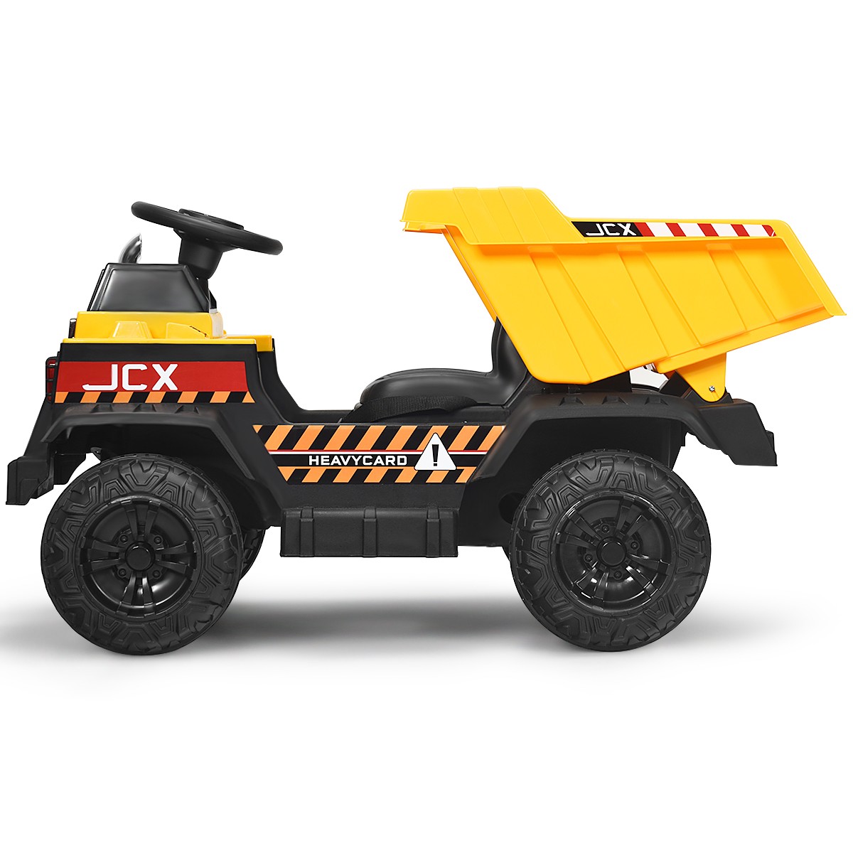 12V Battery Kids Ride On Dump Truck RC Construction Tractor w/ Electric Bucket