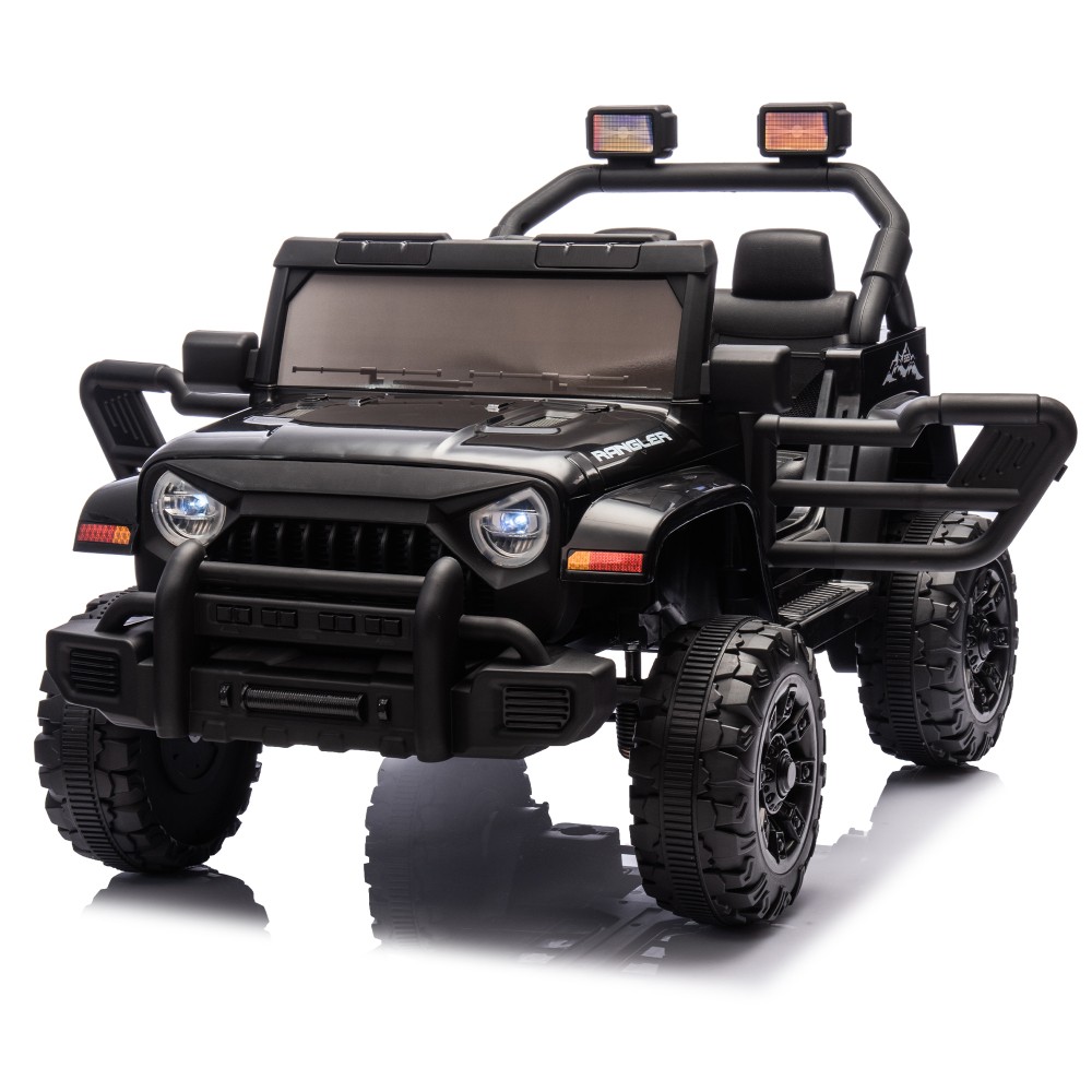 12V Kids Ride On Electric Car W/Parents Control,Dual drive, 4-wheel Suspension