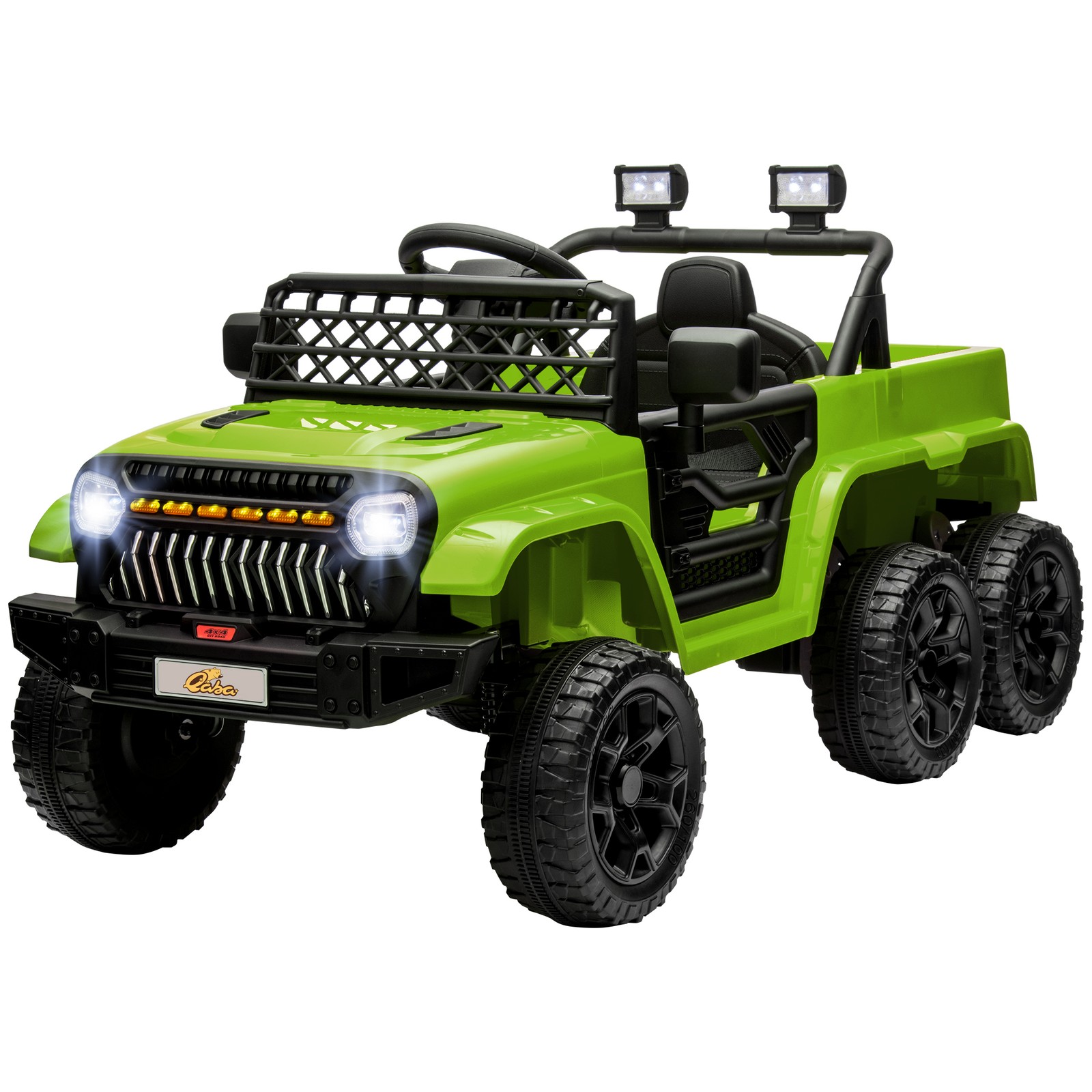 12V Kids Electric Car w/ 2WD/4WD Switchable, Remote Control, Green