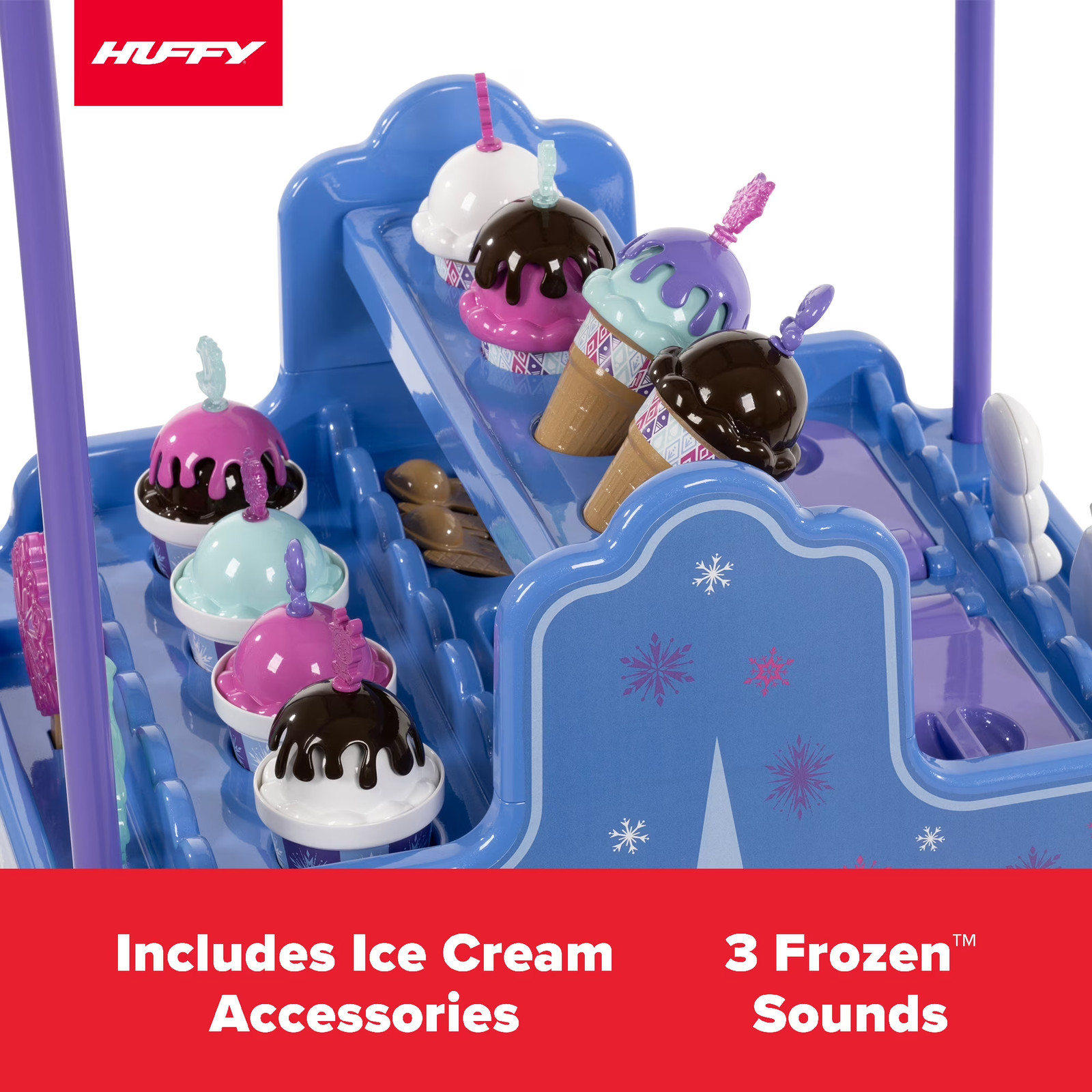 Kids Ride On Toy Disney Frozen Elsa Scooter Ice Cream Cart Motorcycle 6V