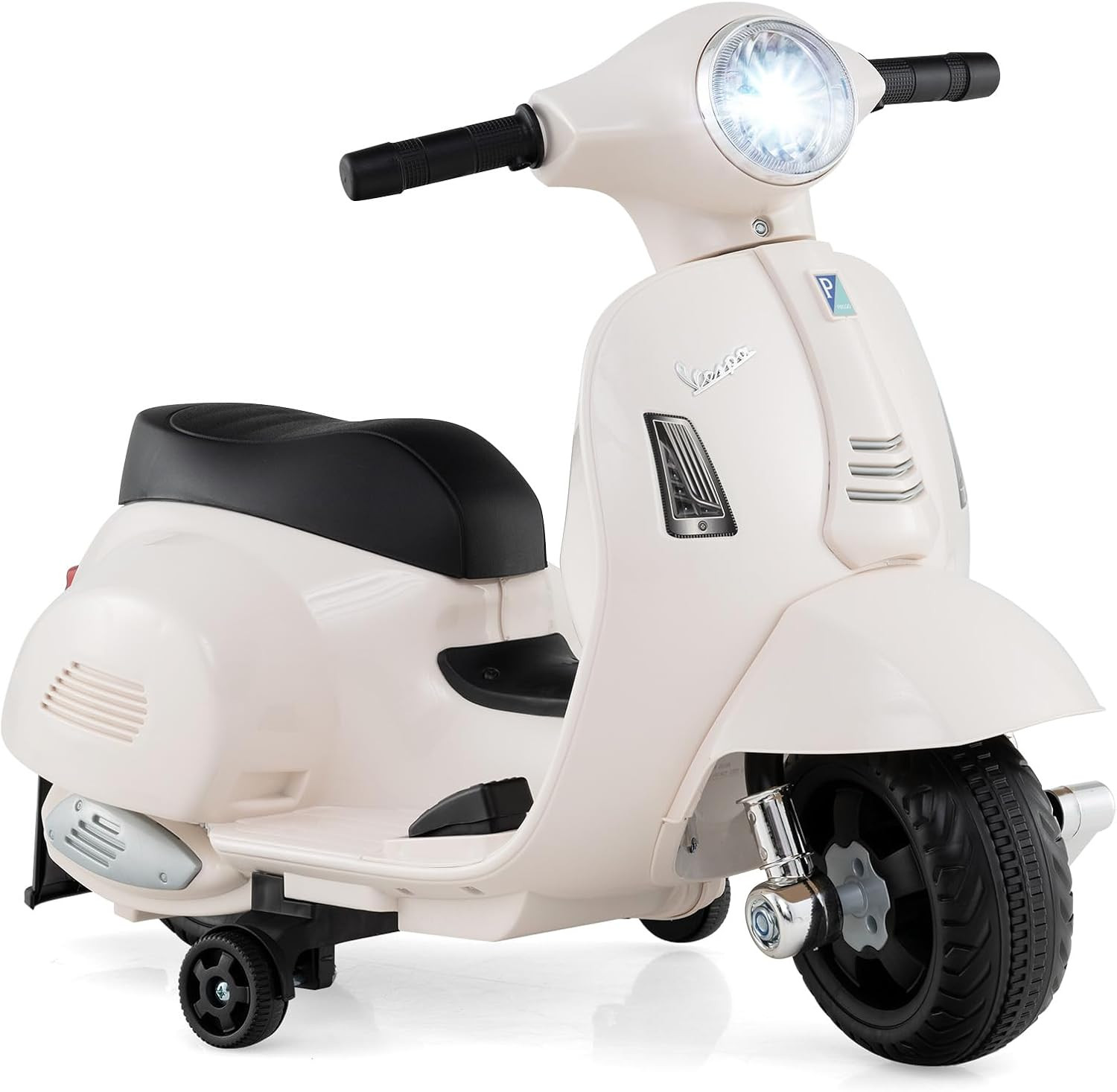 Licensed Vespa Scooter Kids Motorcycle by , 6V Ride on Electric Motorcycle with