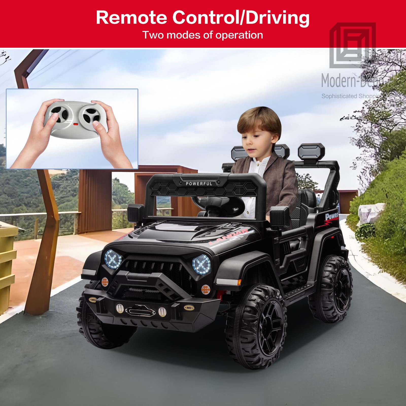 12V Electric Kids Ride On Truck W/ Remote Control DIY Sticker 2 Motor MP3 Player