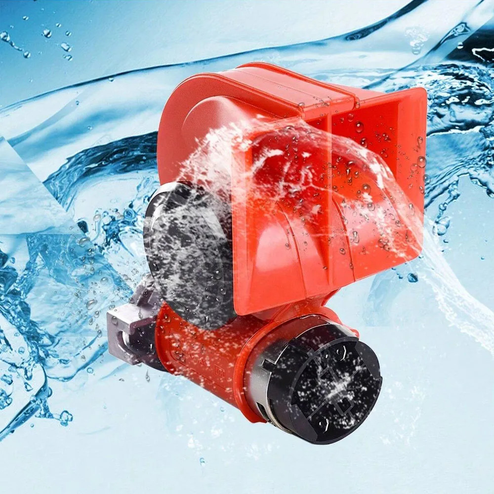 12V 138db Super Loud Snail Car Horn With Compressor Air Horn For Any 12V Vehicle
