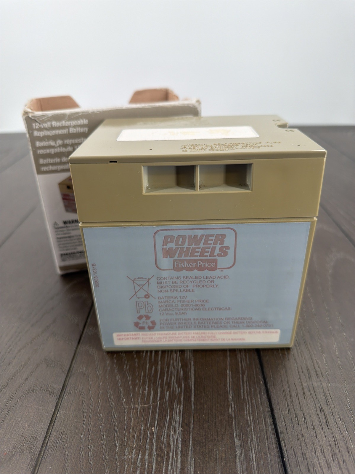 Genuine Power Wheels 12V Battery 12 Volt 9.5 AH Pre-owned No Charger