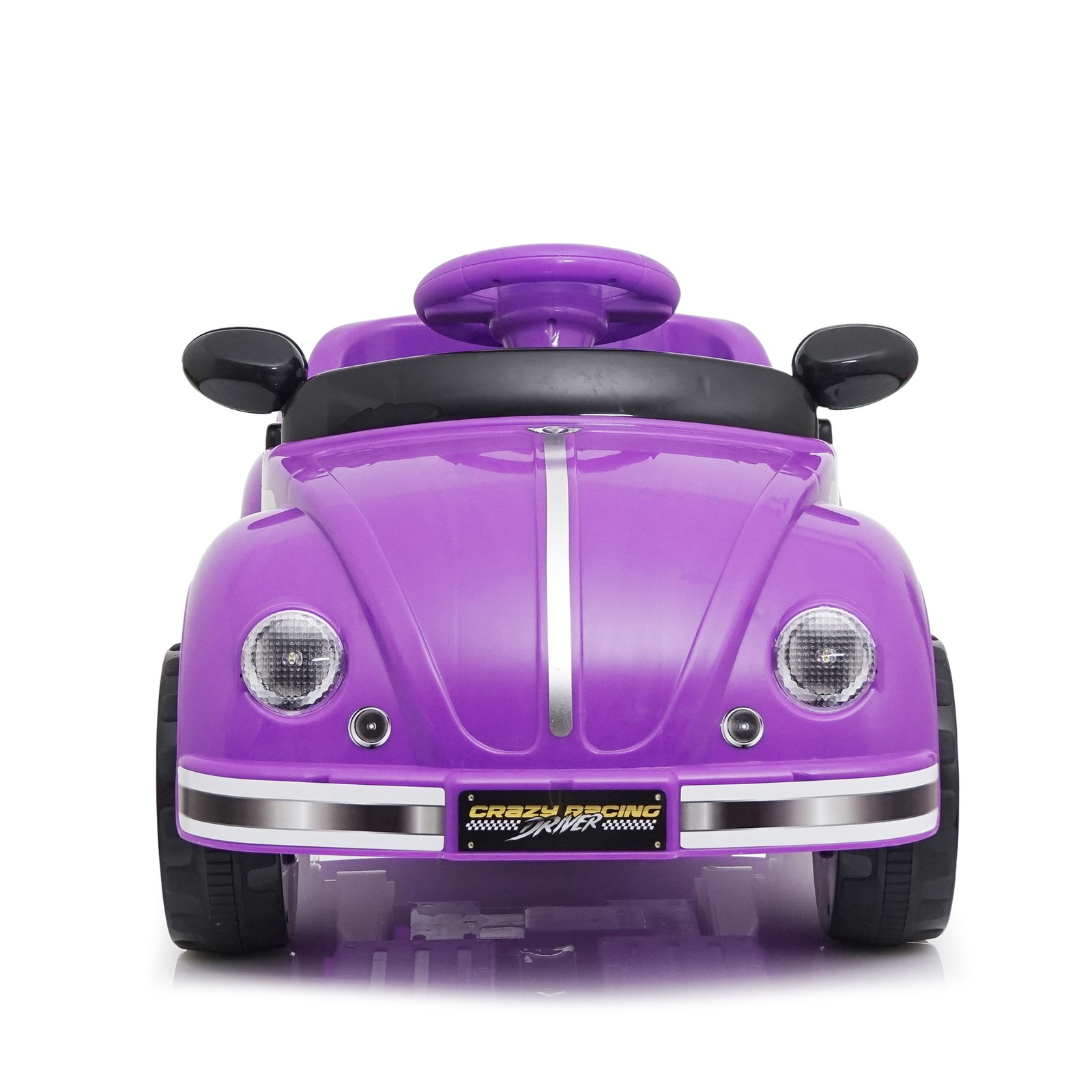 12V Kids Ride On Car Wheel LED USB & Bluetooth Suitable for Kids Aged 2-4 Purple