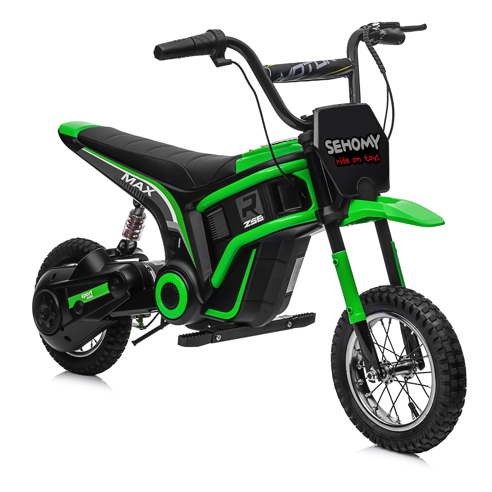 24V Electric Dirt Bike Safe Motorcycle 2 Speeds Up to 14.29MPH for 8-11Year Kids
