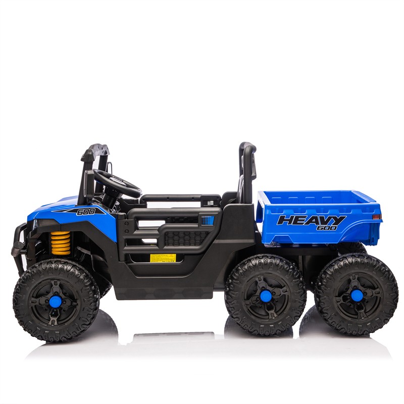12/24V Kids Ride On Toy 6-wheel Electric Truck W/ Parents Control for Aged 3-5