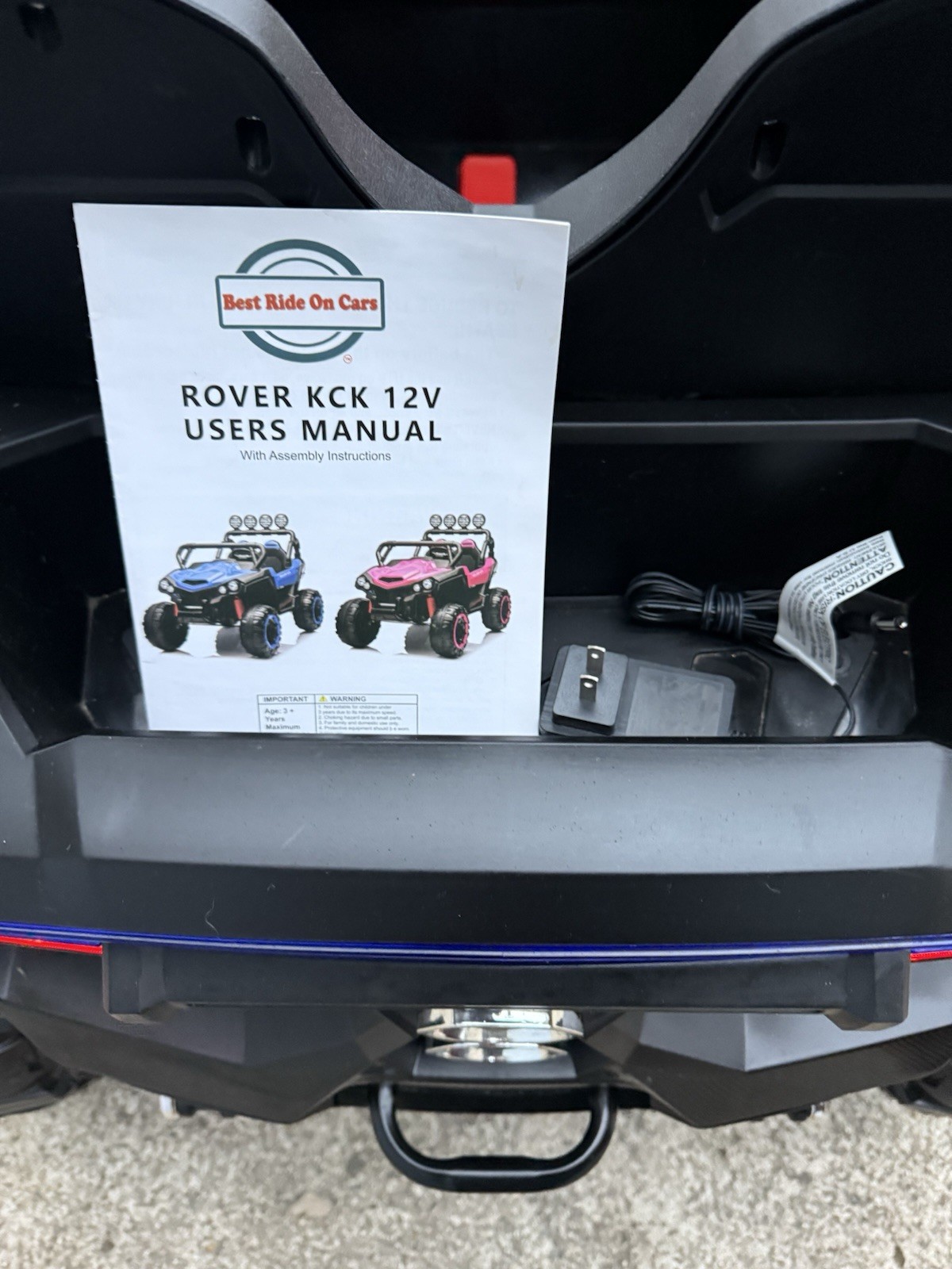 12V Kids UTV Rover Ride-On Car with LED Lights and Safety Belt