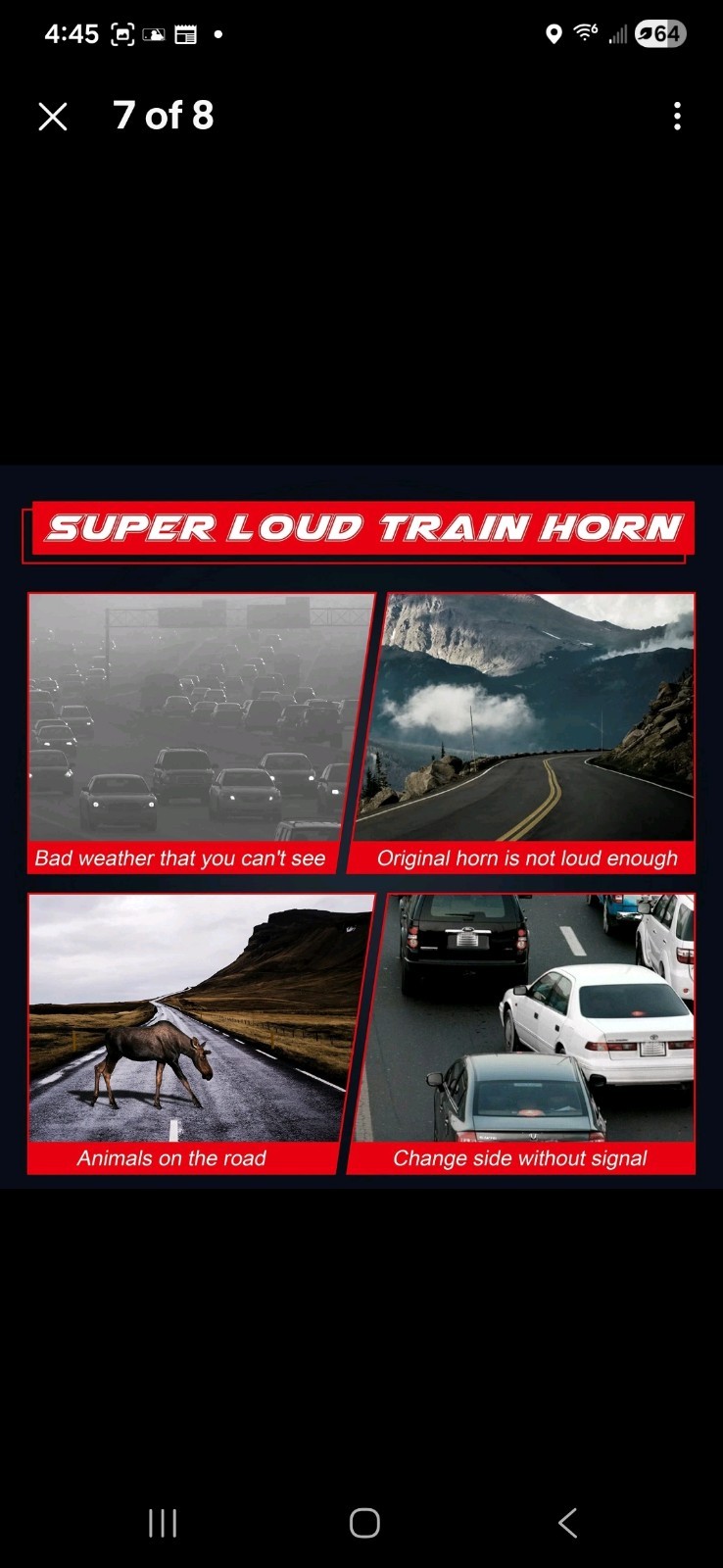 150DB Train Air Horn Kit for Trucks, Boats, Cars with 120 PSI Compressor, Dual
