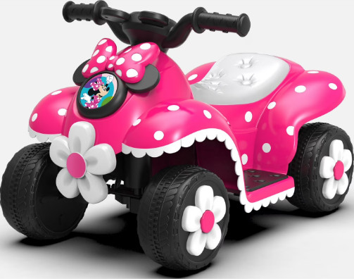 6V Minnie Mouse Quad, Battery Powered Ride-on, Ages 3+